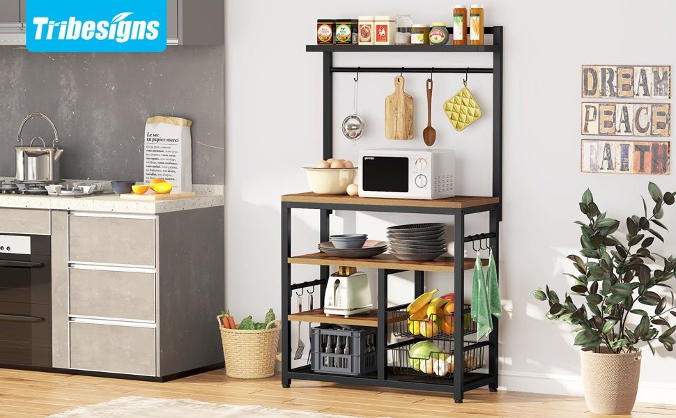 3 best and most recommended kitchen shelves in 2022 - Tribesigns