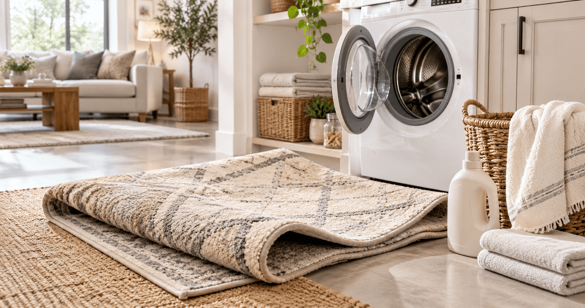 can you wash a rug in the washing machine