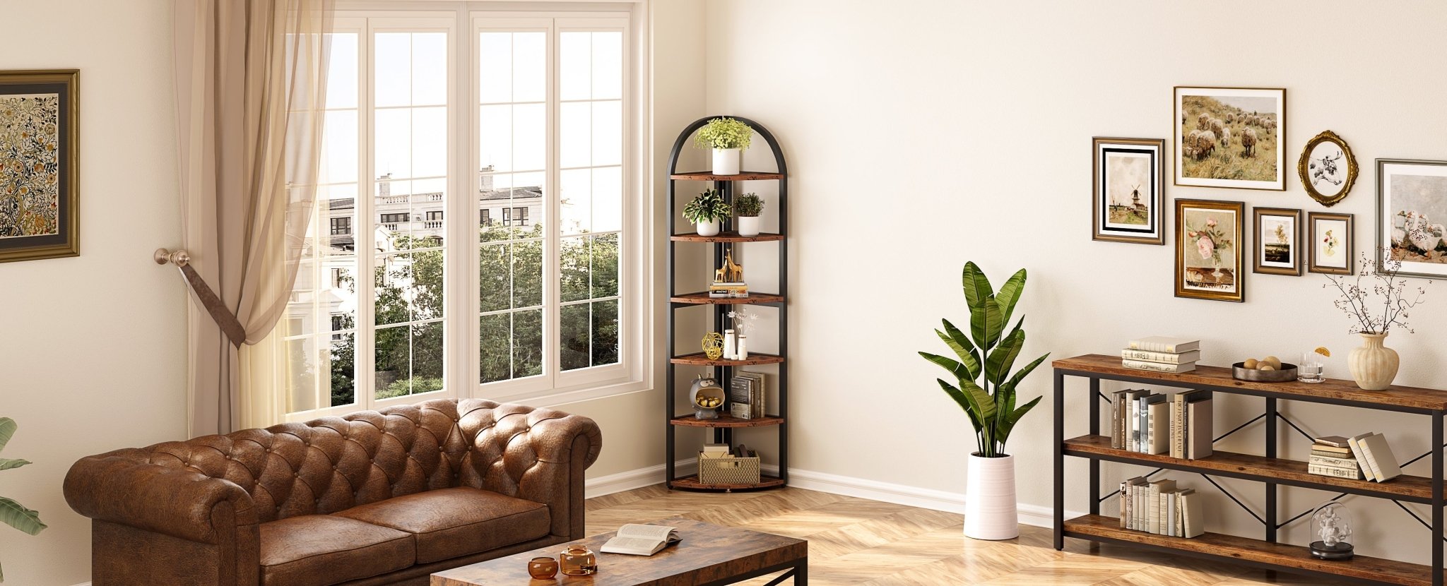 A Guide to Corner Shelves for Efficient Space Organization - Tribesigns