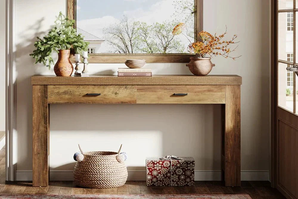 Advantages of Console Tables with Drawers and Shelves