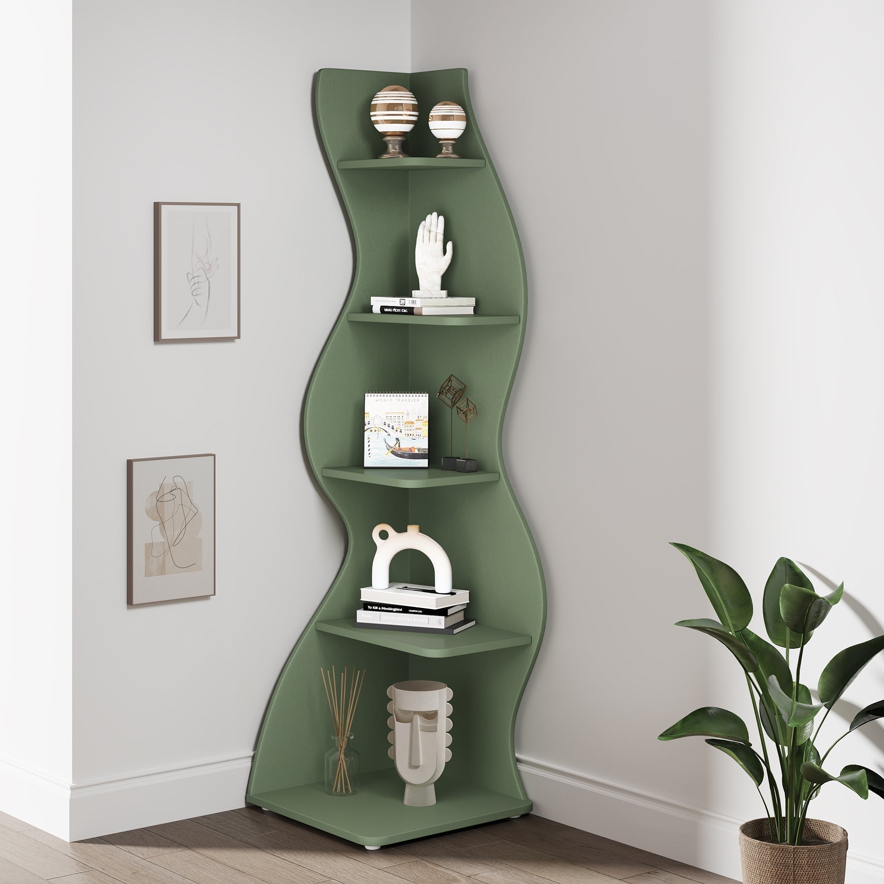 Are Corner Bookshelves Good? Pros, Cons & Creative Ideas - Tribesigns