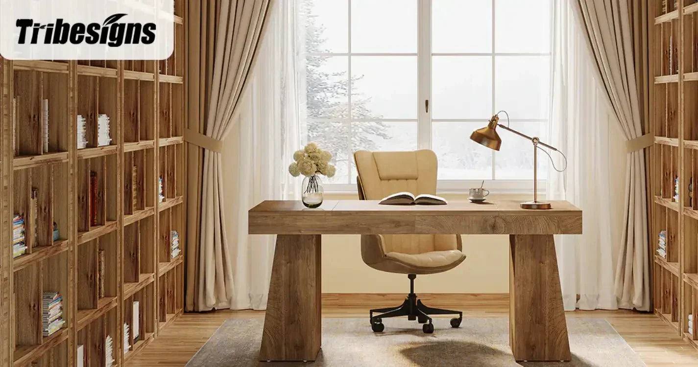 How to Assemble 55" Executive Desk with Double Trapezoid Base
