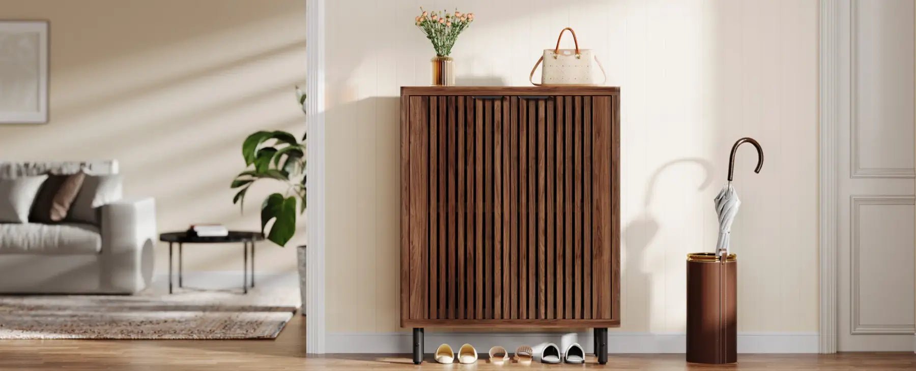 Best 6 Wooden Shoe Cabinets with Doors