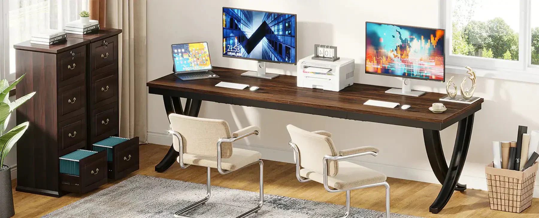 4 Best Two-Person Desks for Home Offices