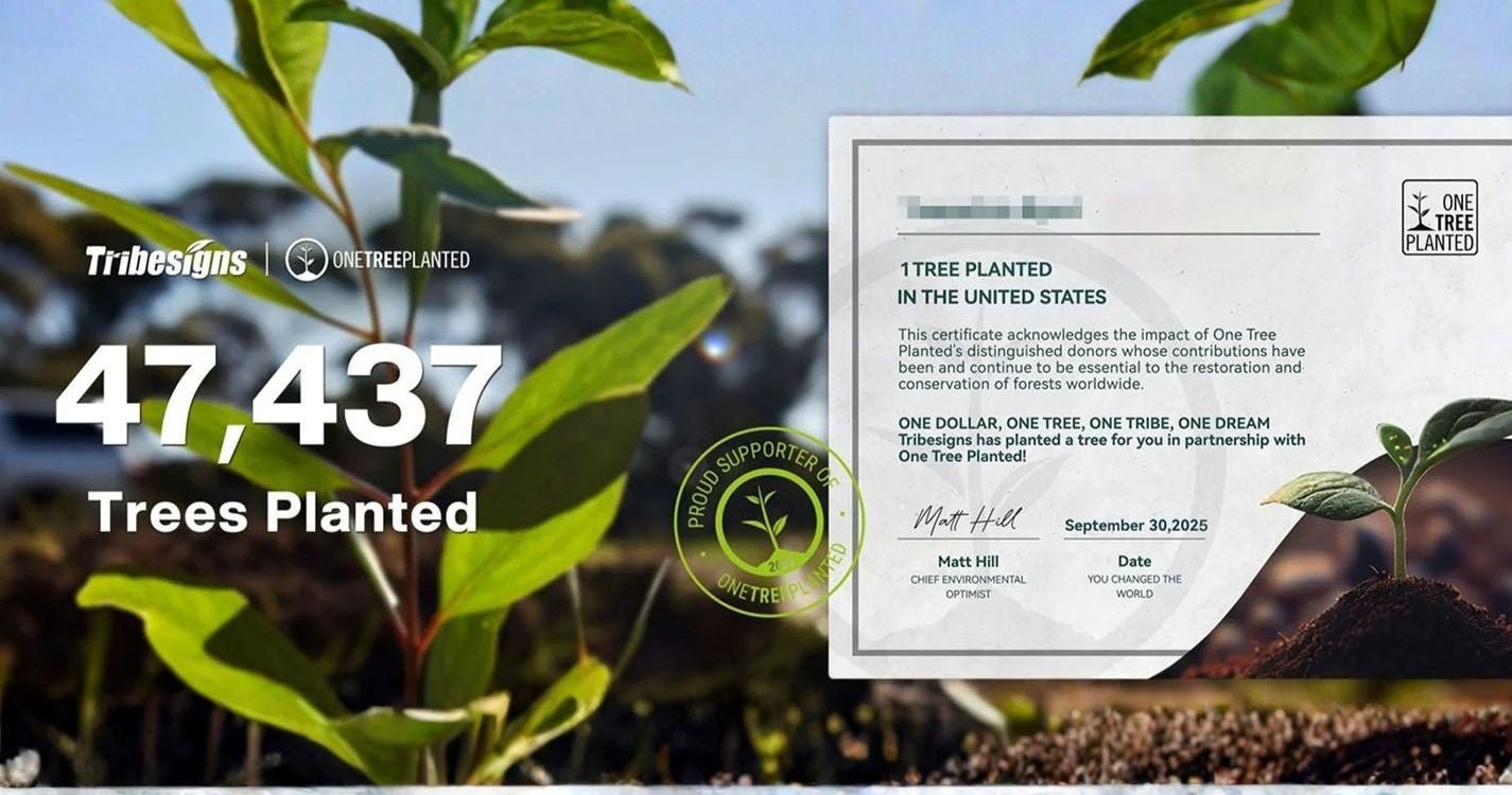 Tribesigns Officially Announces Completion of 47,000-Tree Planting Program