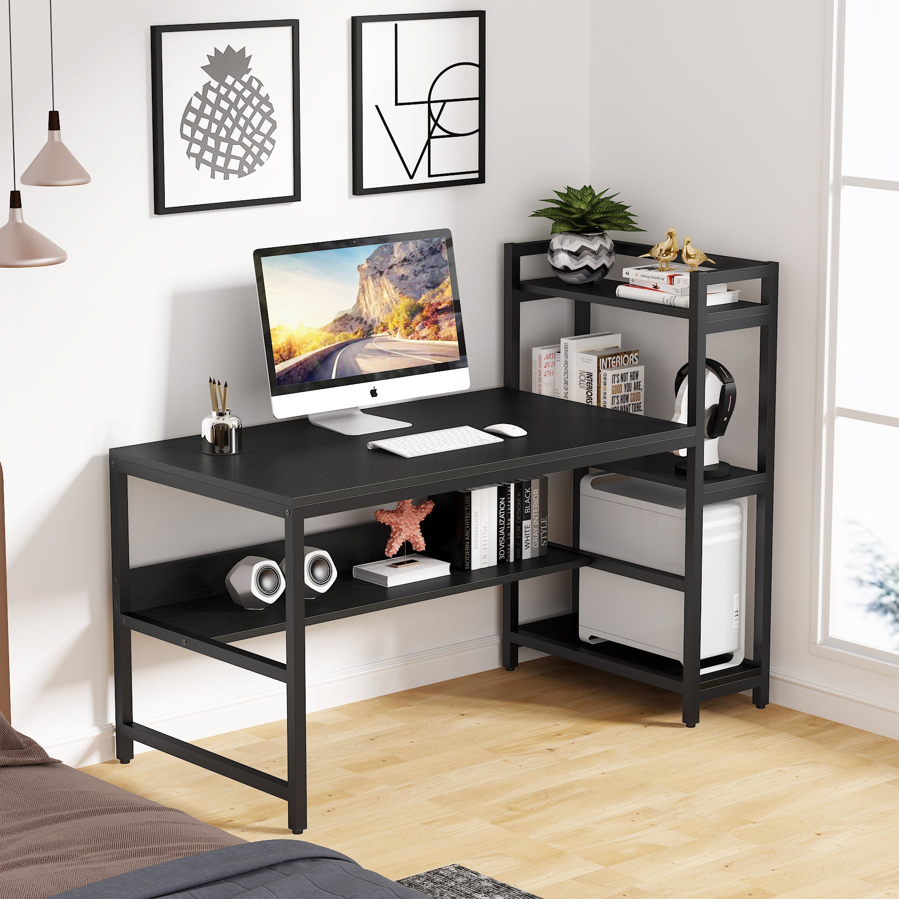 Desks With Shelves