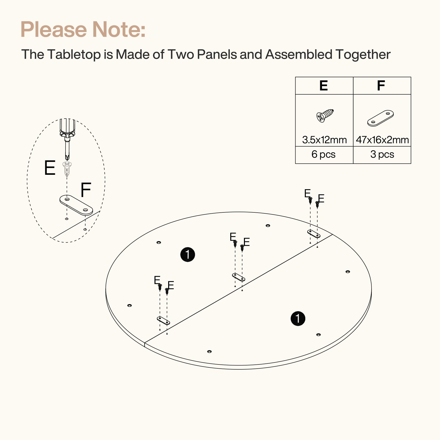 31.5" Round Coffee Table, Fluted Wooden Center Table with Sturdy Drum Base