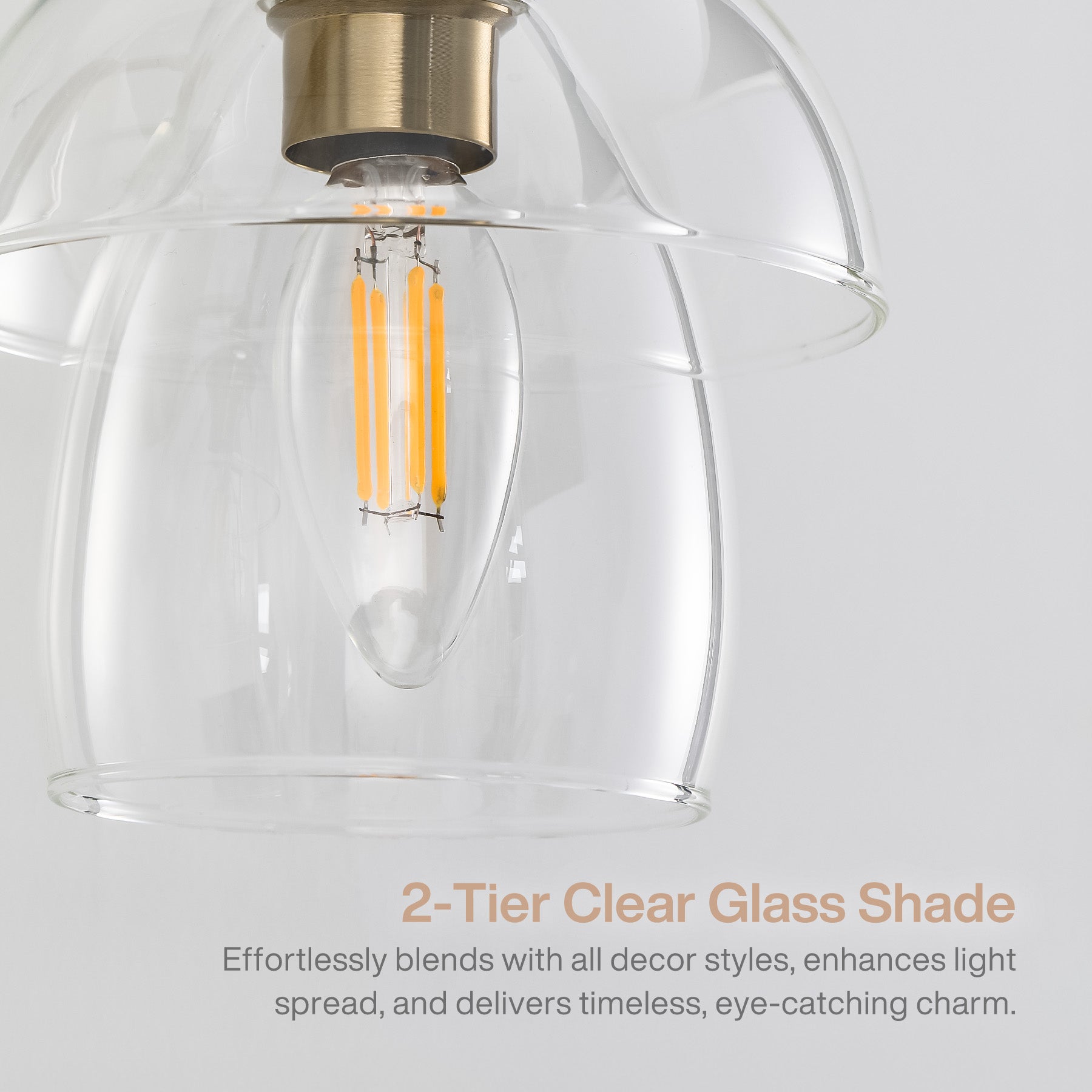 3-Light Bathroom Vanity Light, Modern Wall Sconce with Clear Glass Shades