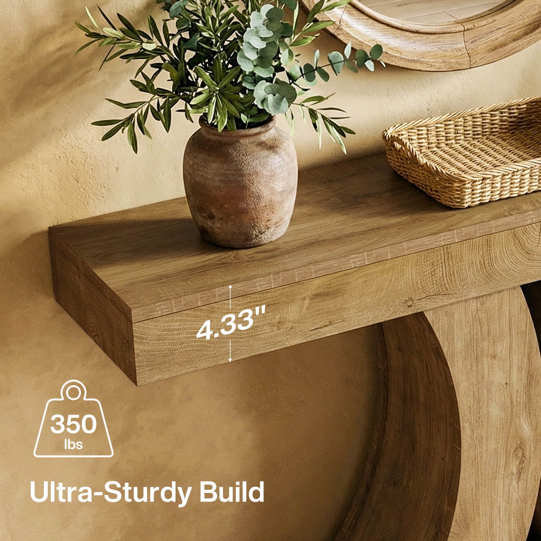 59" Narrow Farmhouse Console Table, Wooden Sofa Table with X-Frame Base for Entryway, Hallway, or Behind Couch