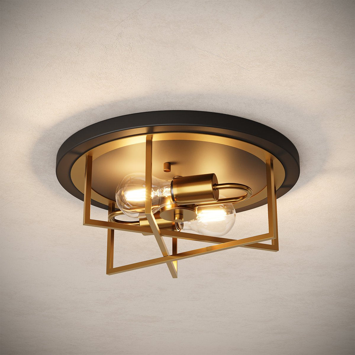 12.99" Ceiling Light Fixtures, 2 - Light Flush Mount Lighting for any Room Tribesigns