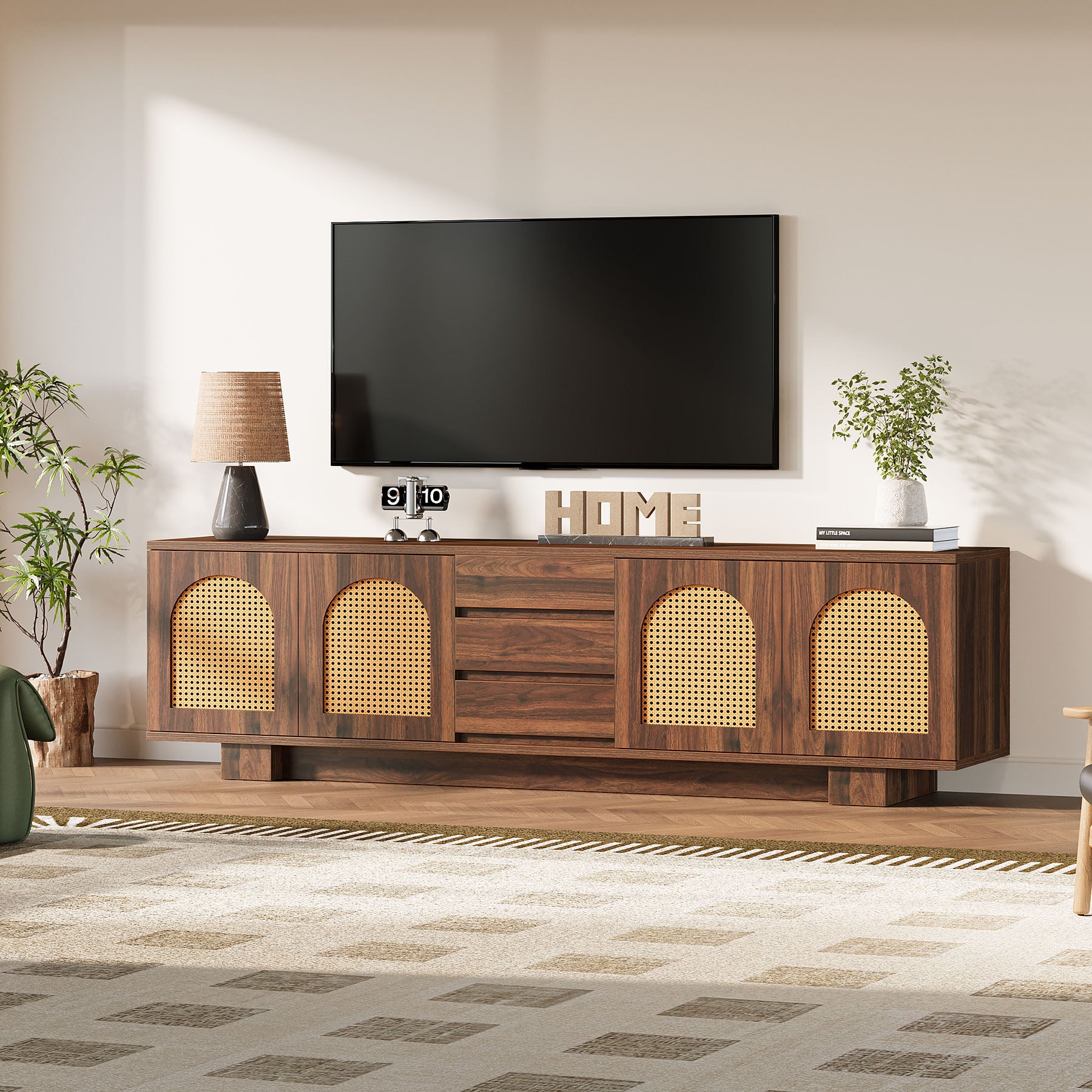 70.9" TV Stand with Storage and Drawers for TVs up to 80"