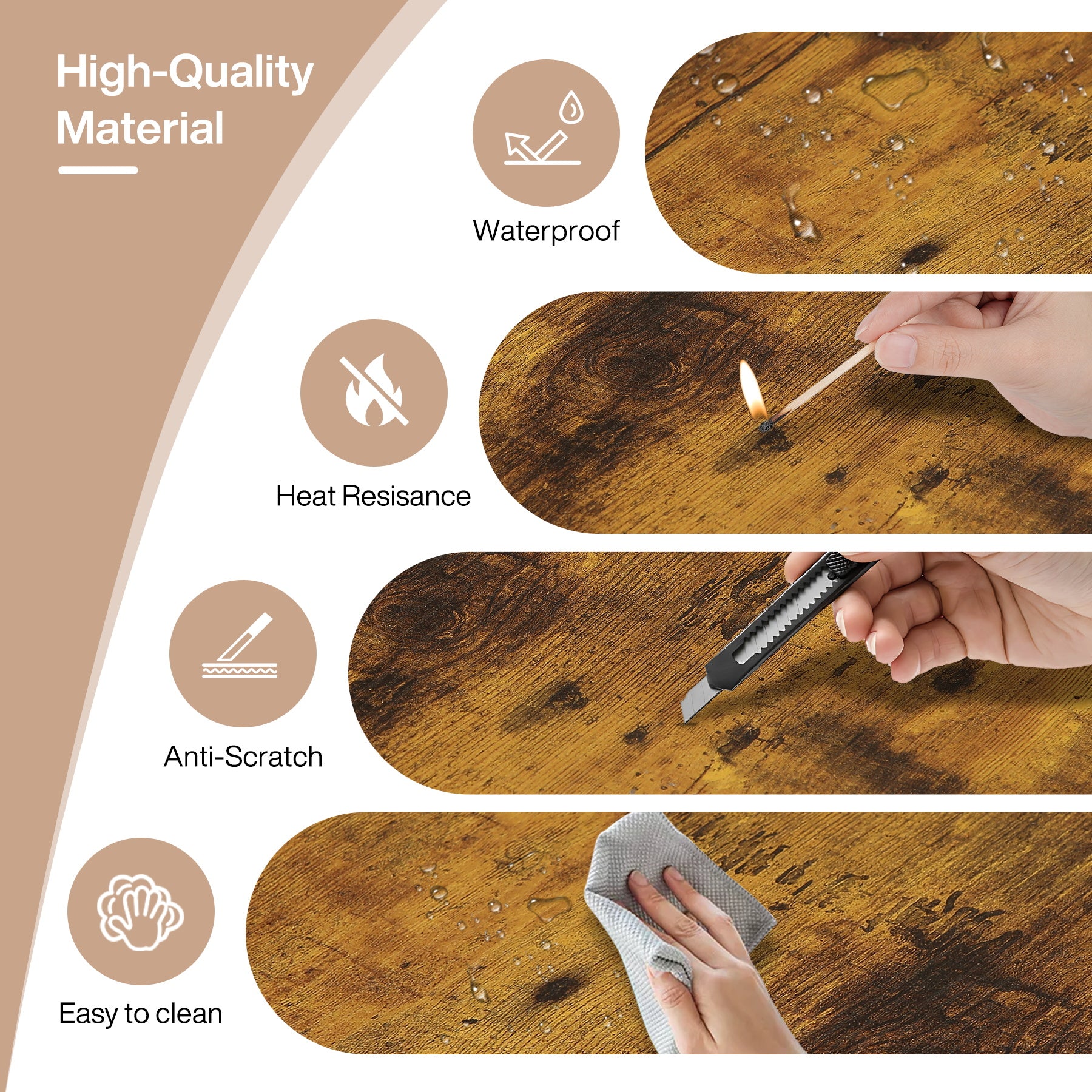 Industrial Computer Desk, 55" Rectangle Executive Desk with Metal Legs