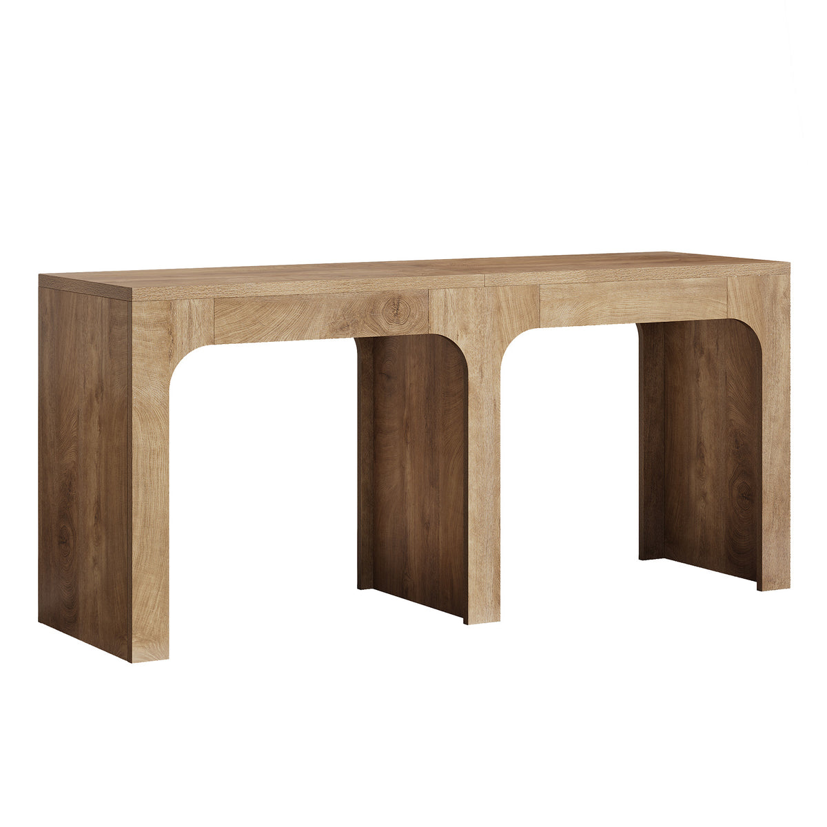 78.74" Long Bar Table, Counter Height Kitchen Pub Table Seats 6-8 People