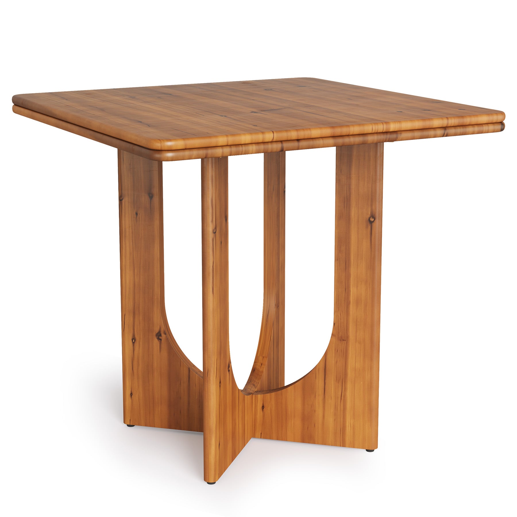 Square Solid Wood Dining Table, 31.5" Kitchen Table for 2-4 People