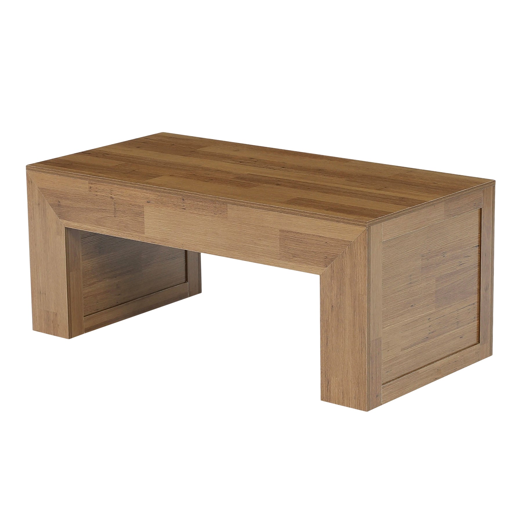 Tribesigns 47" Farmhouse Coffee Table, Wooden Center Table for Living Room