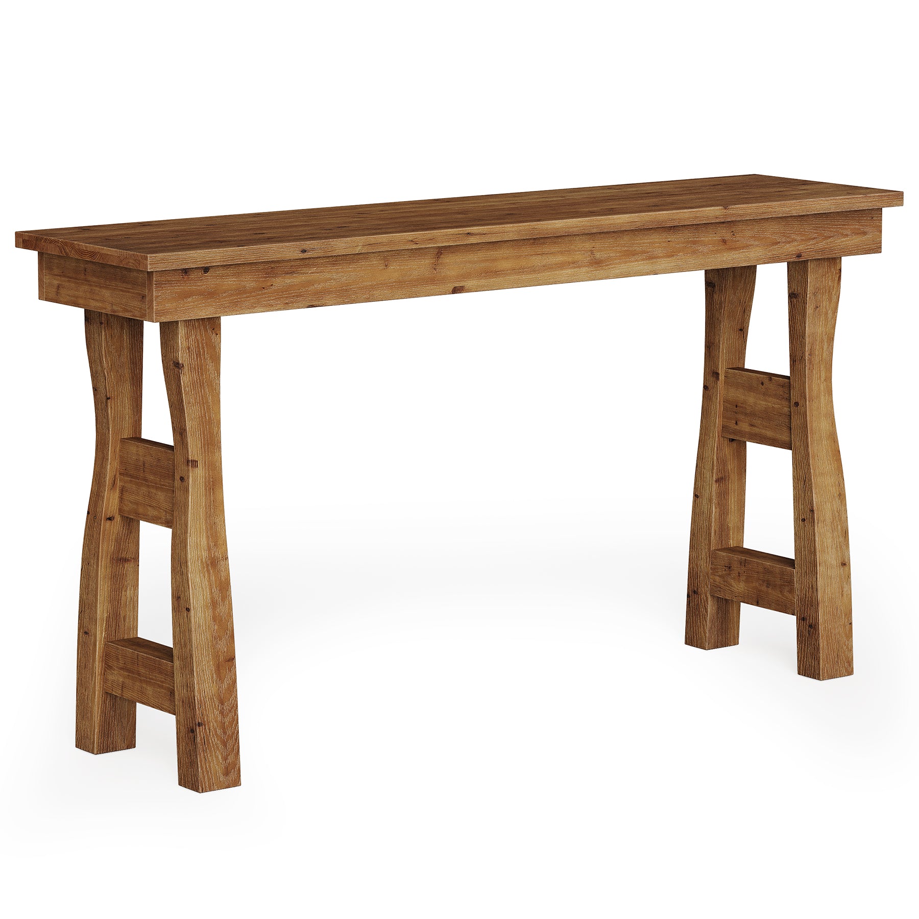 59" Solid Wood Console Table Sofa Table Behind The Couch