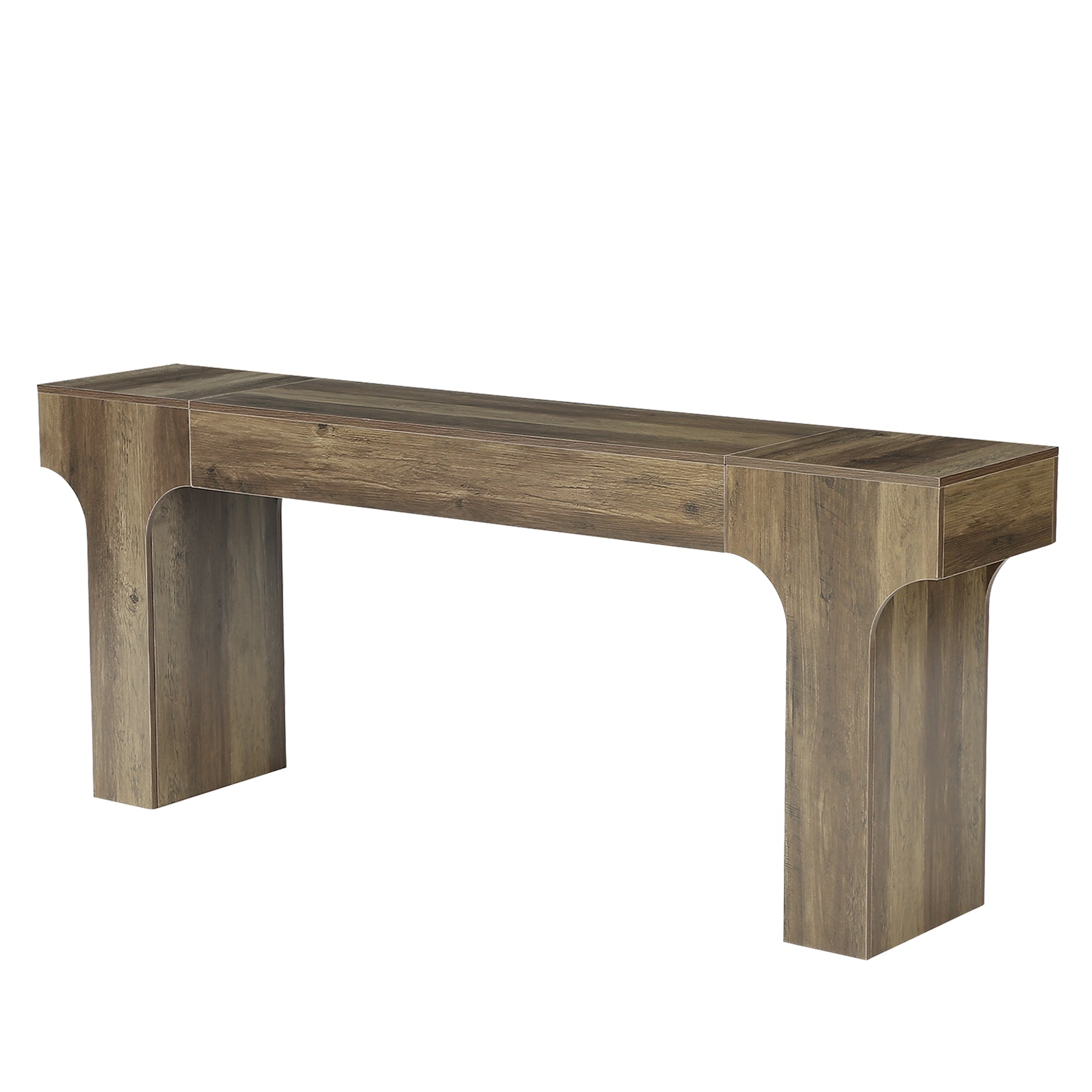 78.7" Console Table, Farmhouse Sofa Entryway Table with Arched Legs for Hallway