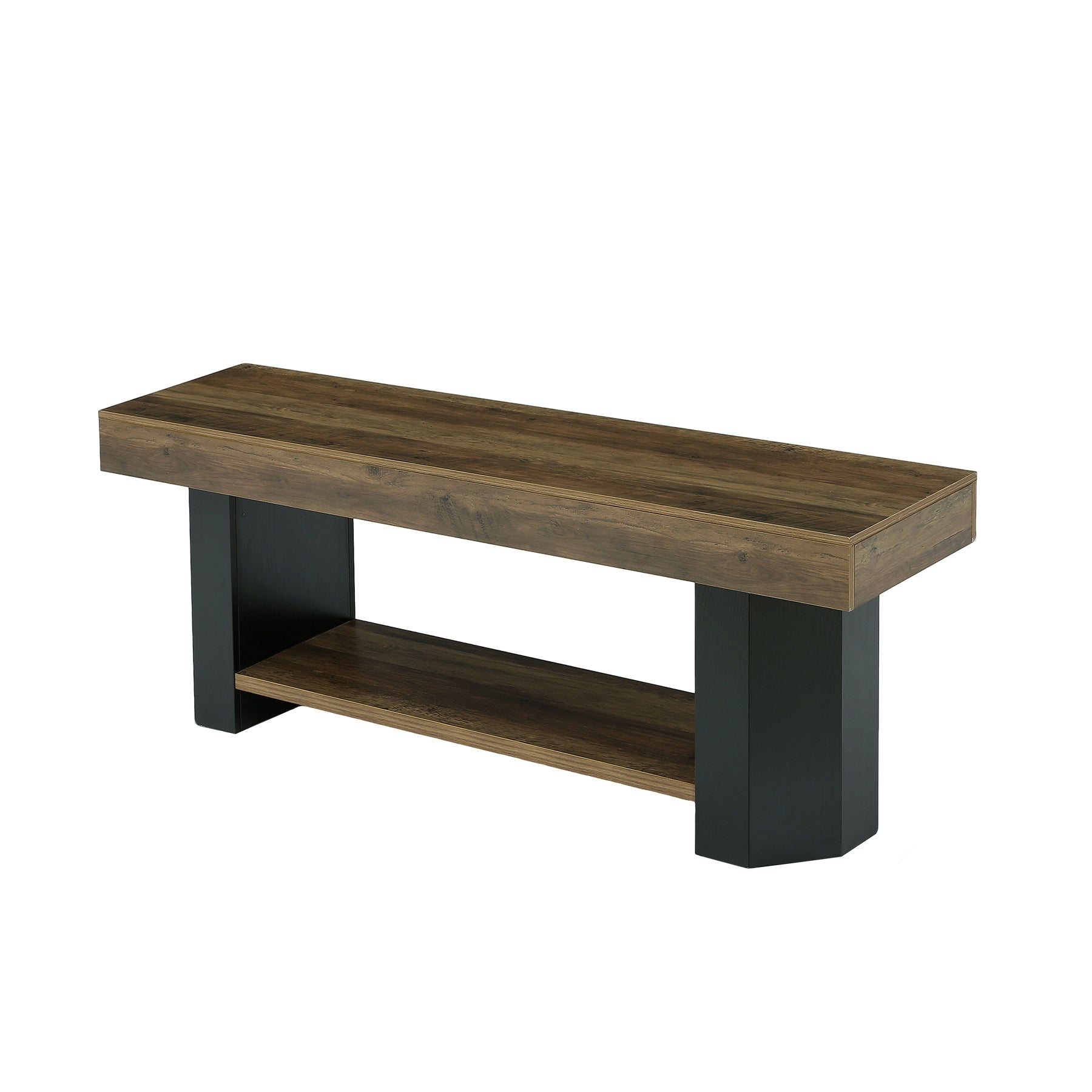 Tribesigns 63" TV Stand, Farmhouse TV Console with Shelf for Living Room