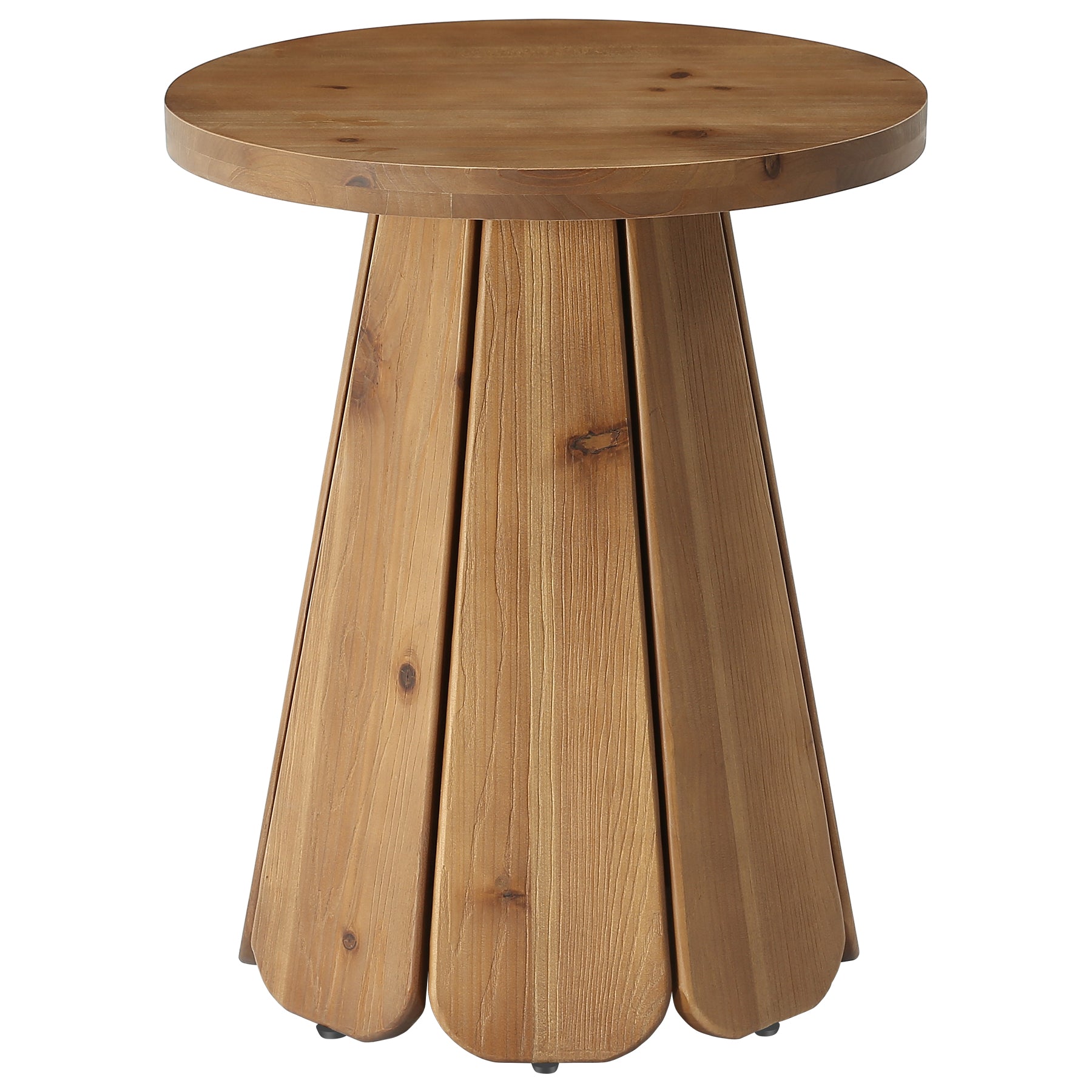 Tribesigns 19.69" Small Round End Table, Mid Century Accent Table for Living Room