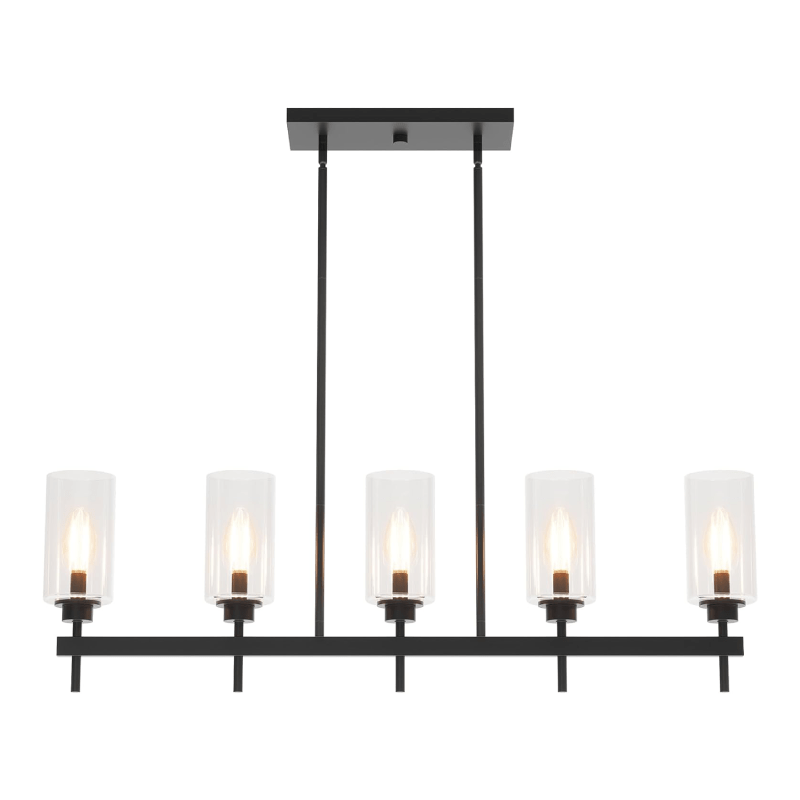 5 - Light Light Fixture, Farmhouse Dining Room Chandeliers Kitchen Island Ceiling Light Tribesigns