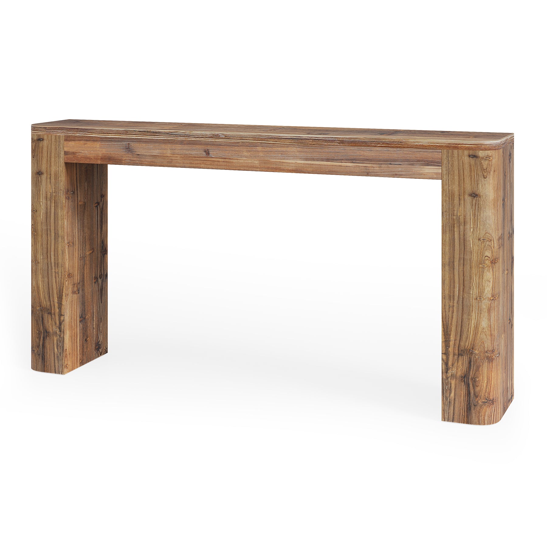 Solid Wood Console Table, 63" Entryway Sofa Table Behind Couch