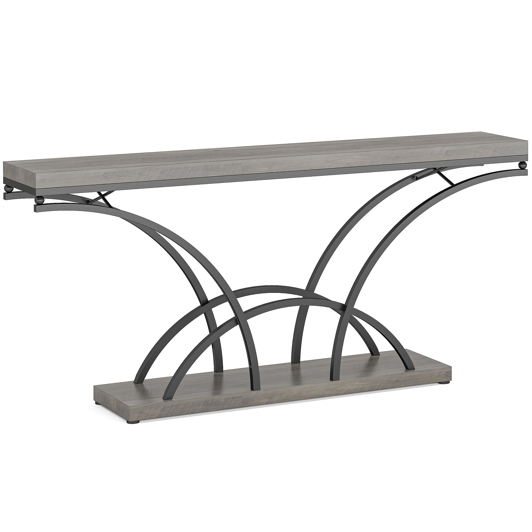 70.9" Console Table, Sofa Table with Faux Marble Tabletop for Entryway Tribesigns