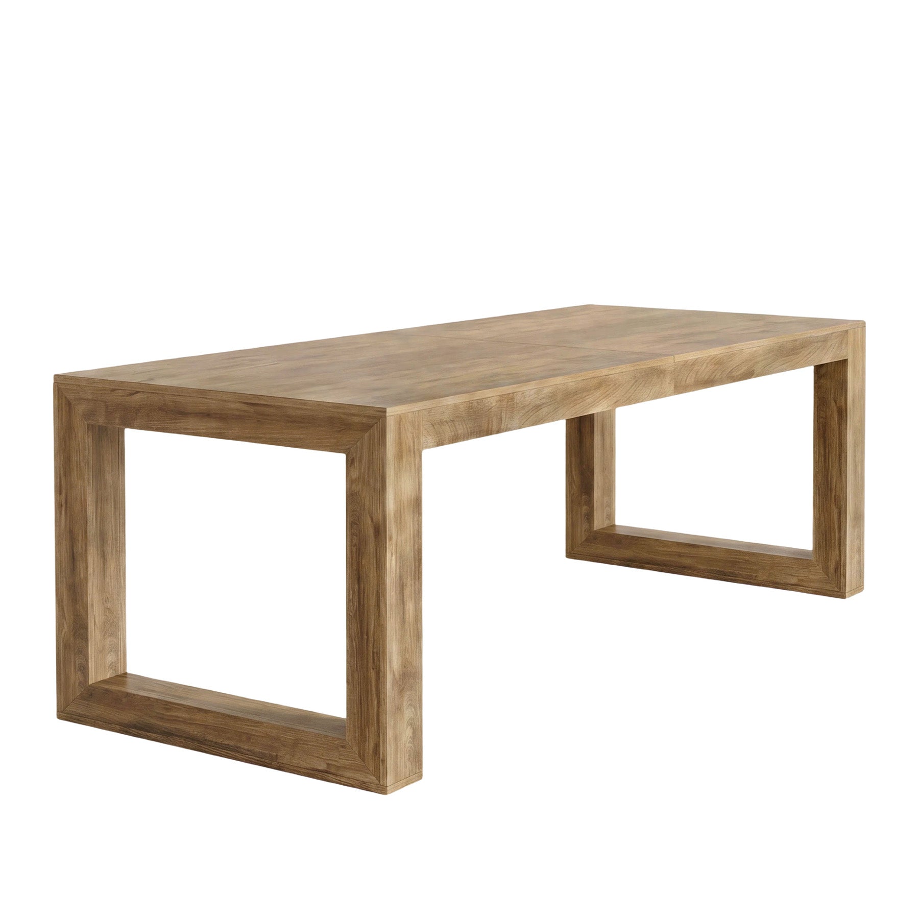 78.7" Dining Table, Rectangular Kitchen Table with Sturdy Base for 6-8 People