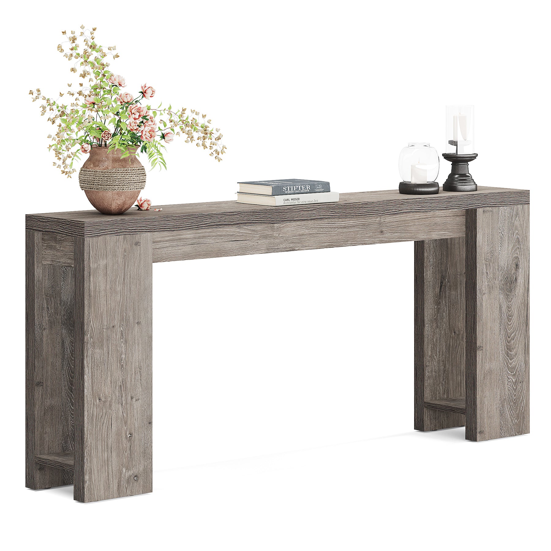 Tribesigns 70.9" Extra Long Console Table, Farmhouse Narrow Sofa Table for Entryway