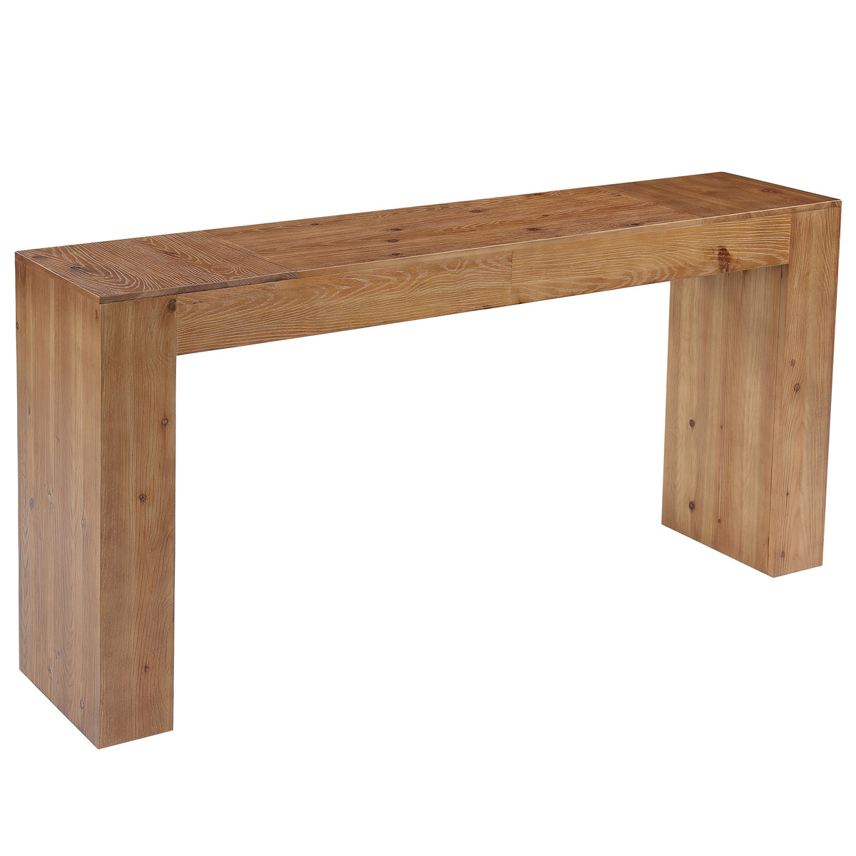 70.9" Solid Wood Bar Table, Farmhouse Rectangular Counter Height Table