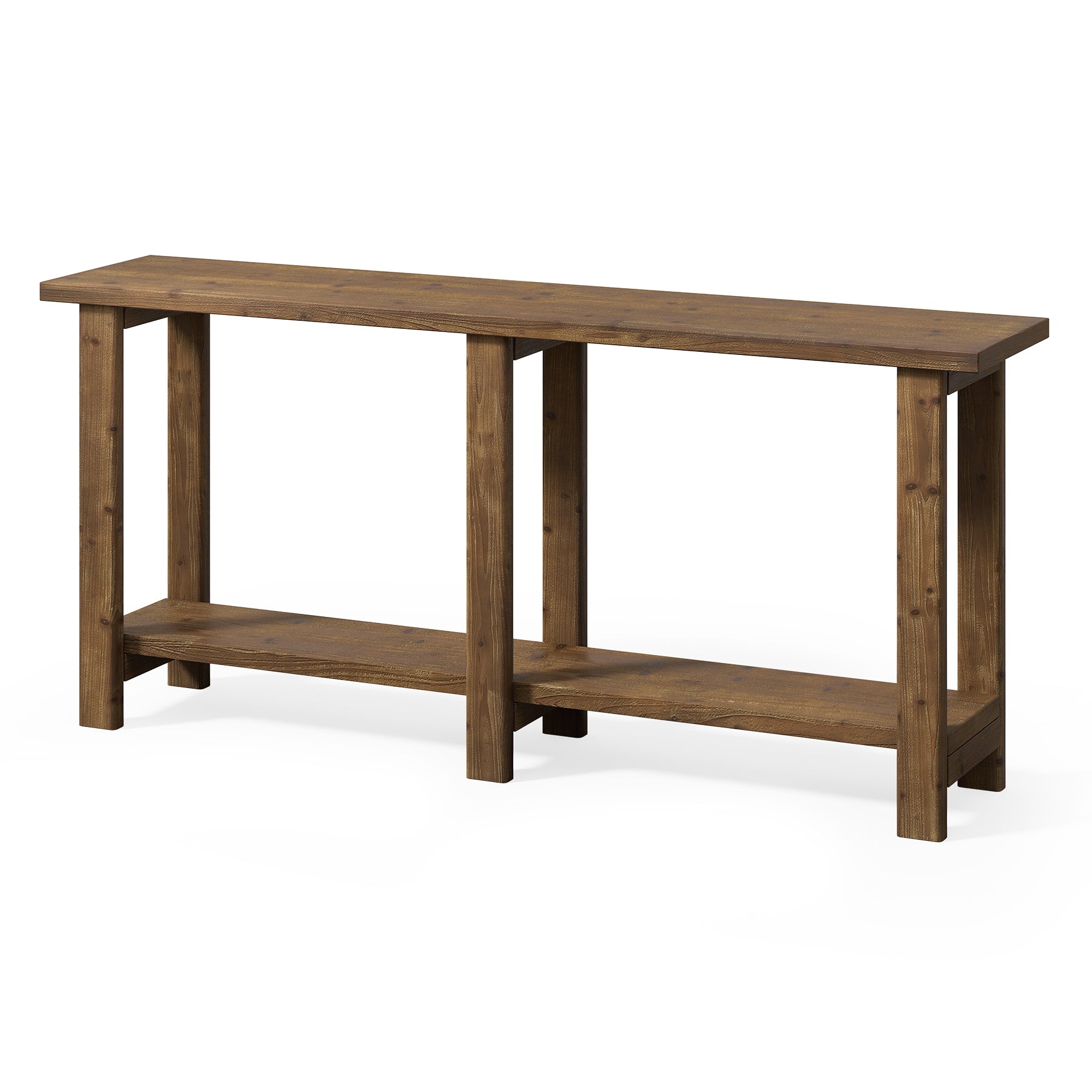 Solid Wood Console Table, 70.9" Sofa Table Behind Couch for Entryway