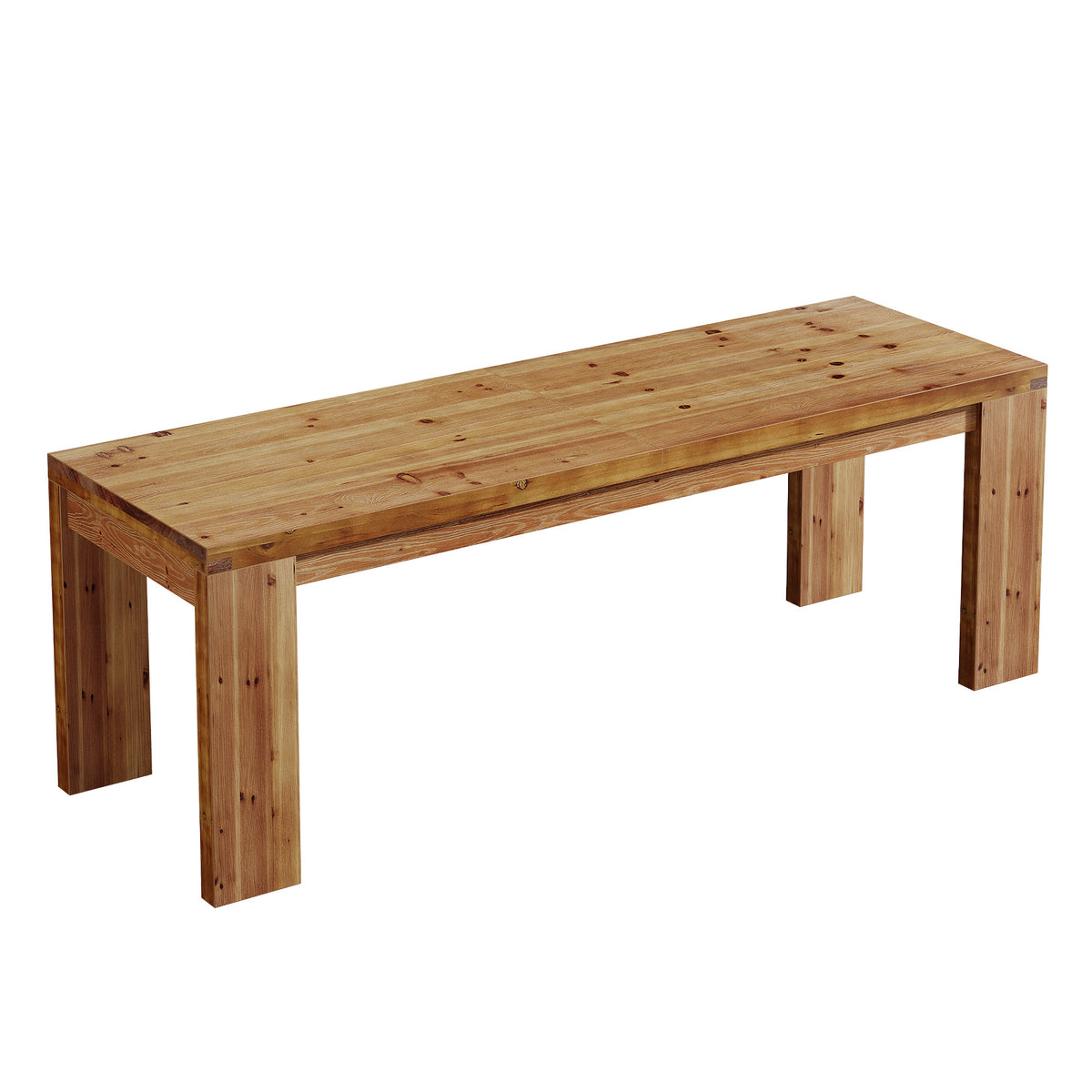 78.7" Solid Wood Dining Table, Farmhouse Rectangular Kitchen Table for Dining Room