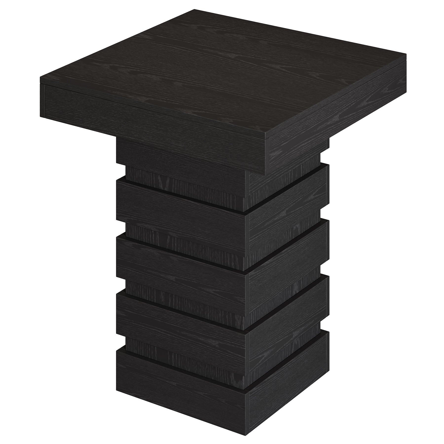 Tribesigns 37.4-Inch Bar Height Table, Square Pub Table with Block Base for Kitchen Nook Living Room