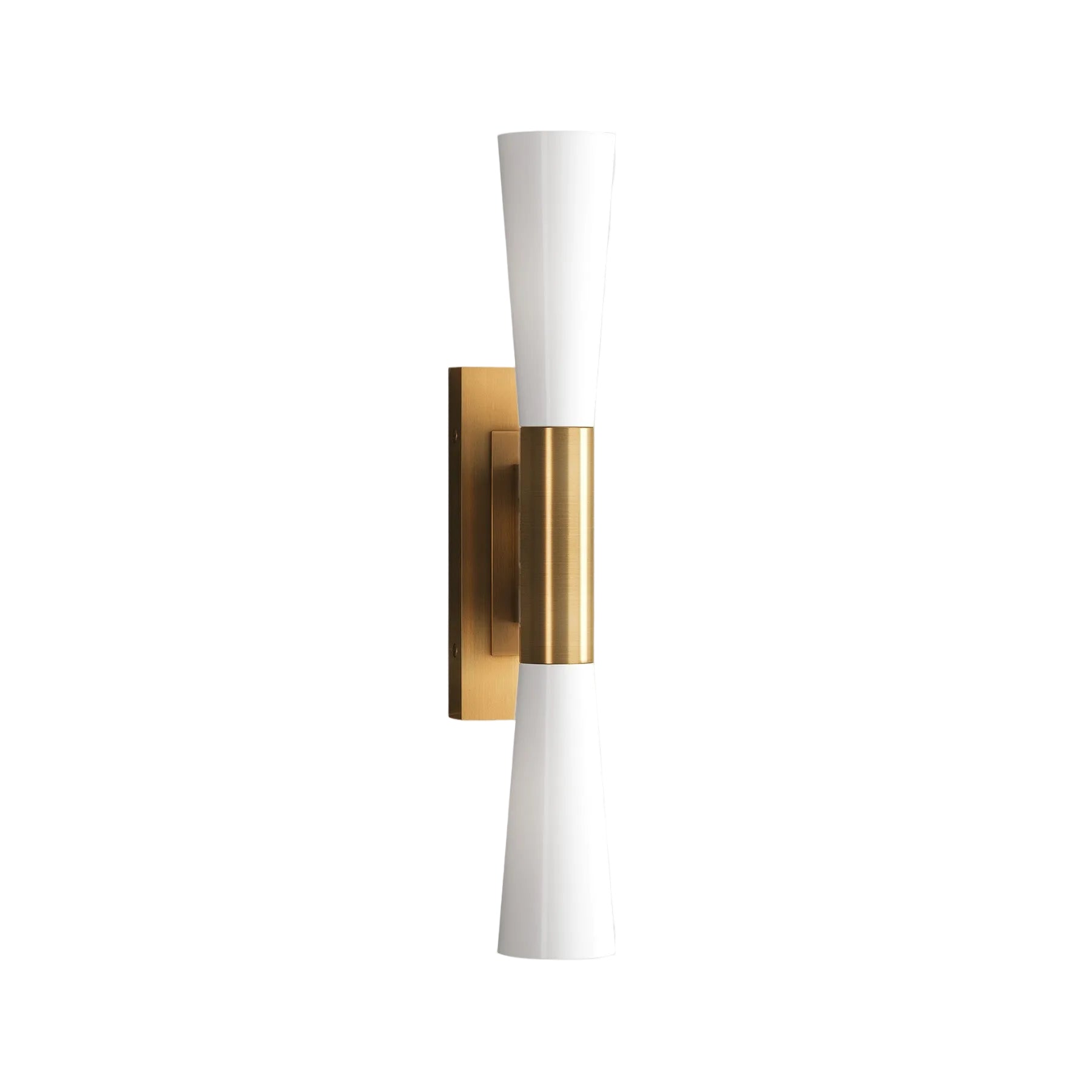 21.7" 2-Light Wall Sconces, Modern Wall Light Fixture with Frosted Glass Shade for Living Room