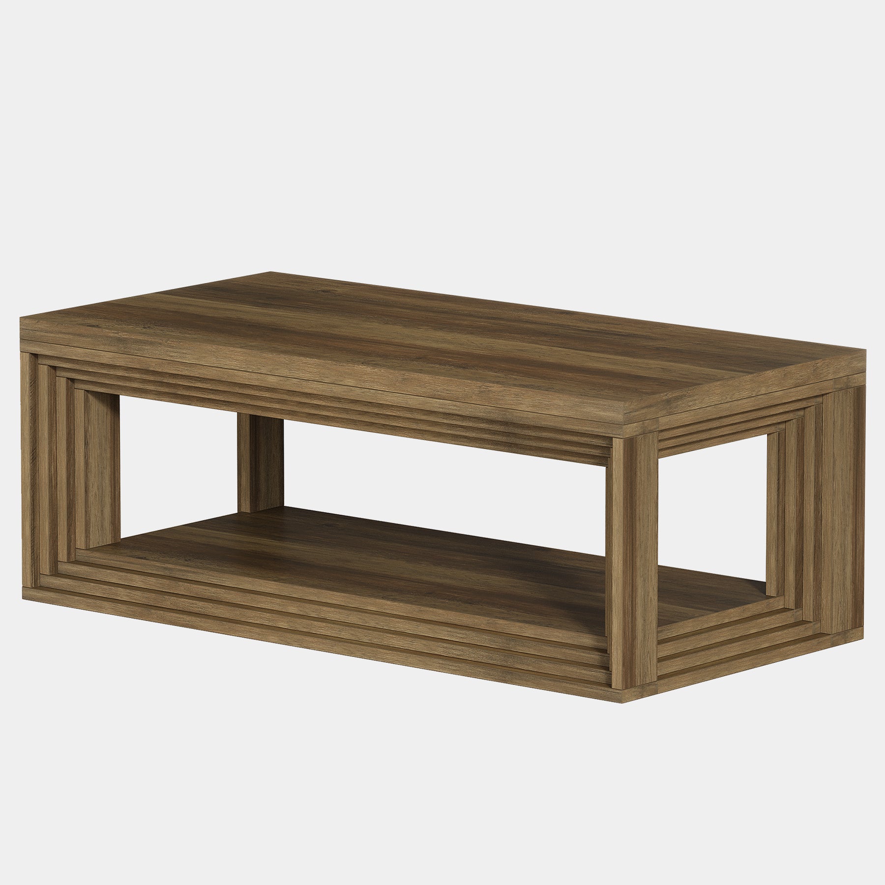 Tribesigns 47" Center Table, Rectangular Storage Coffee Table for Home