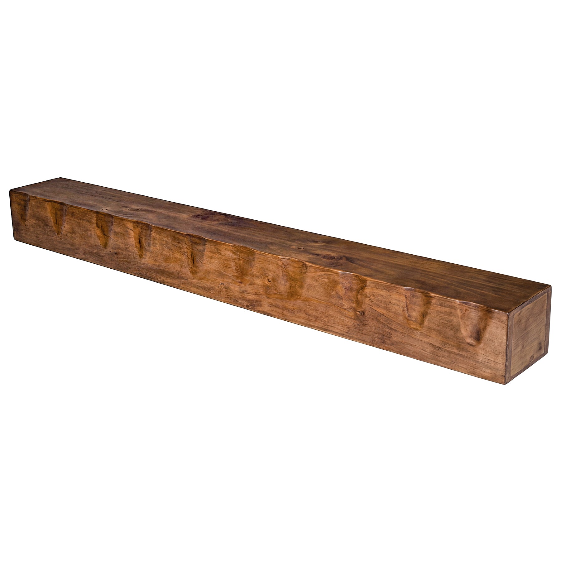 63" Fireplace Mantel Shelf, Solid Wood Wall Floating Mantel Shelf for Over Fireplace
