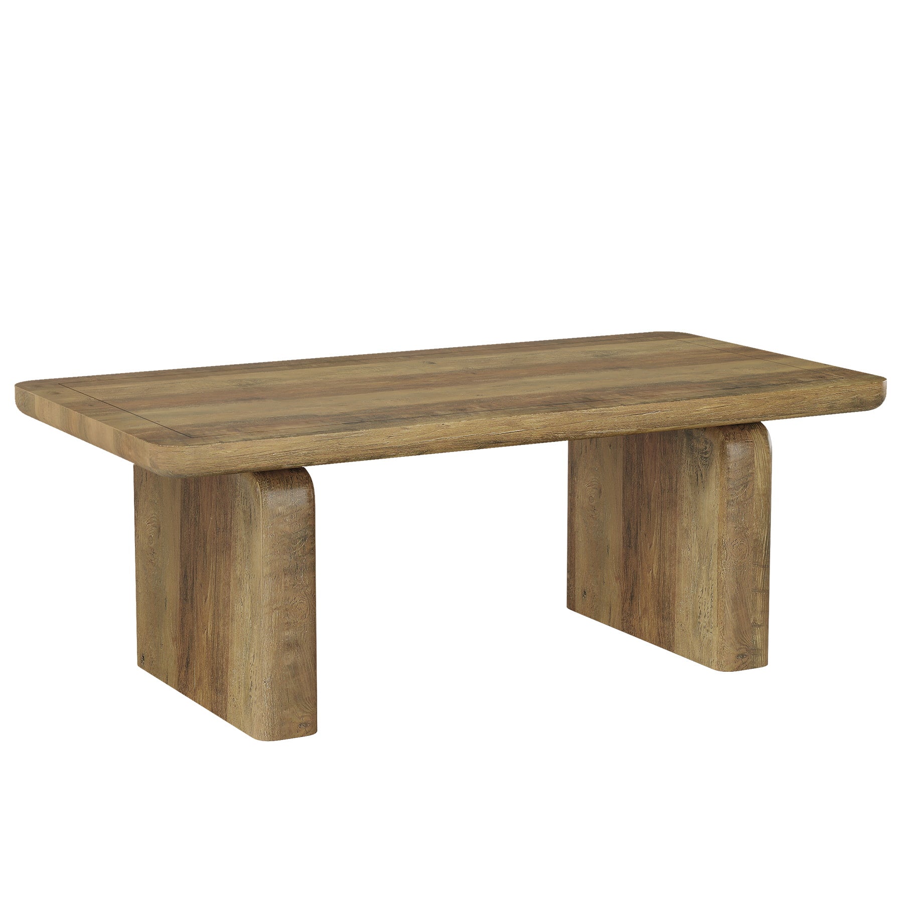 Rectangle Coffee Table, 47.24" Tea Table with Thickened Tabletop