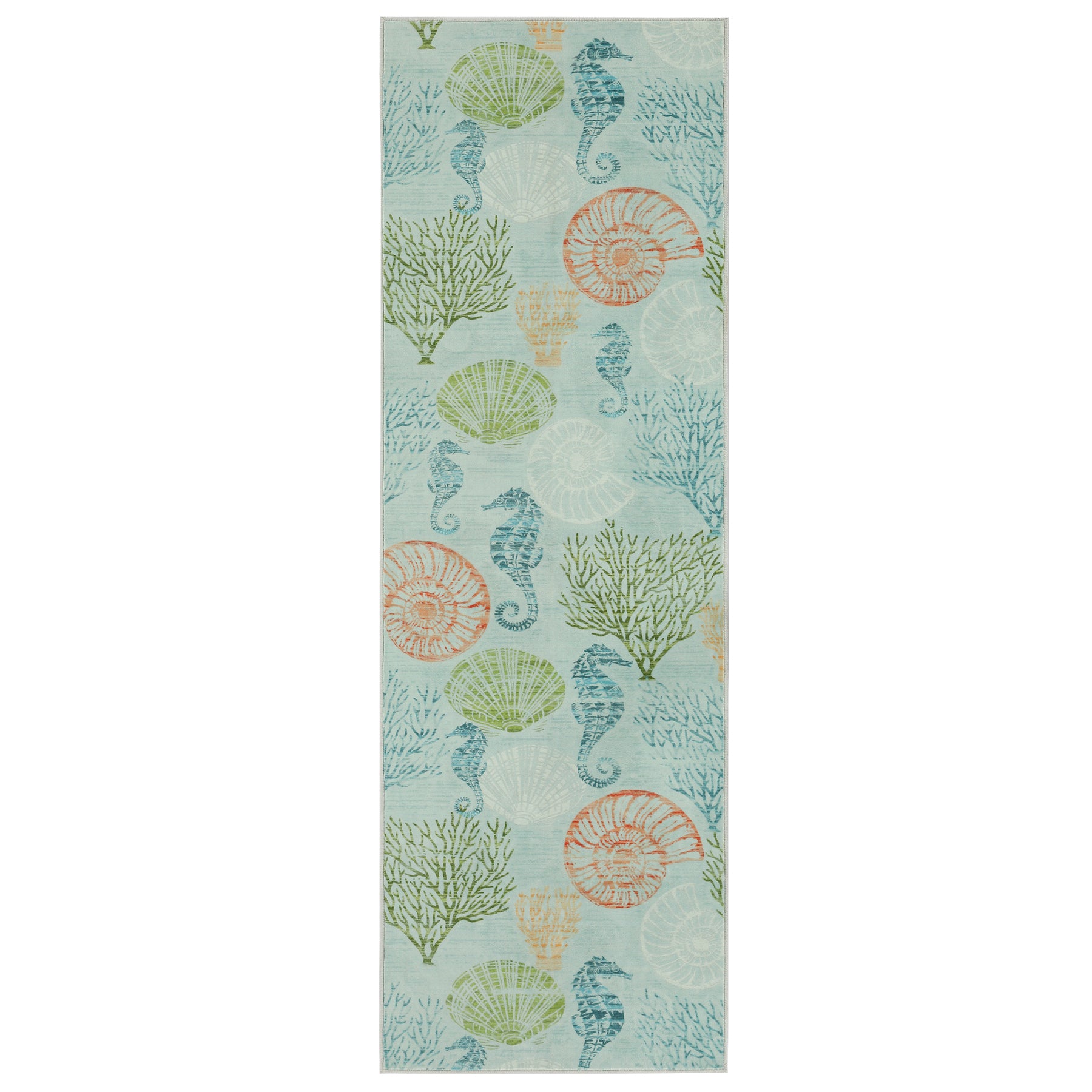 2x6 Boho Coastal Area Rug#Color_Seafoam Green
