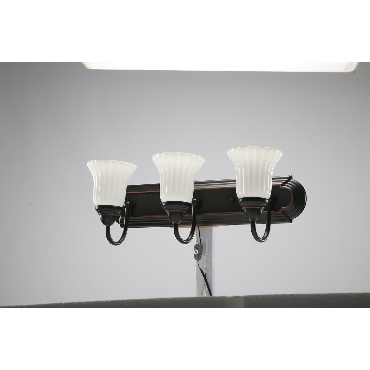 3 - Light Vanity Light, Bathroom Dimmable Wall Light Fixtures with Flower Shape Tribesigns