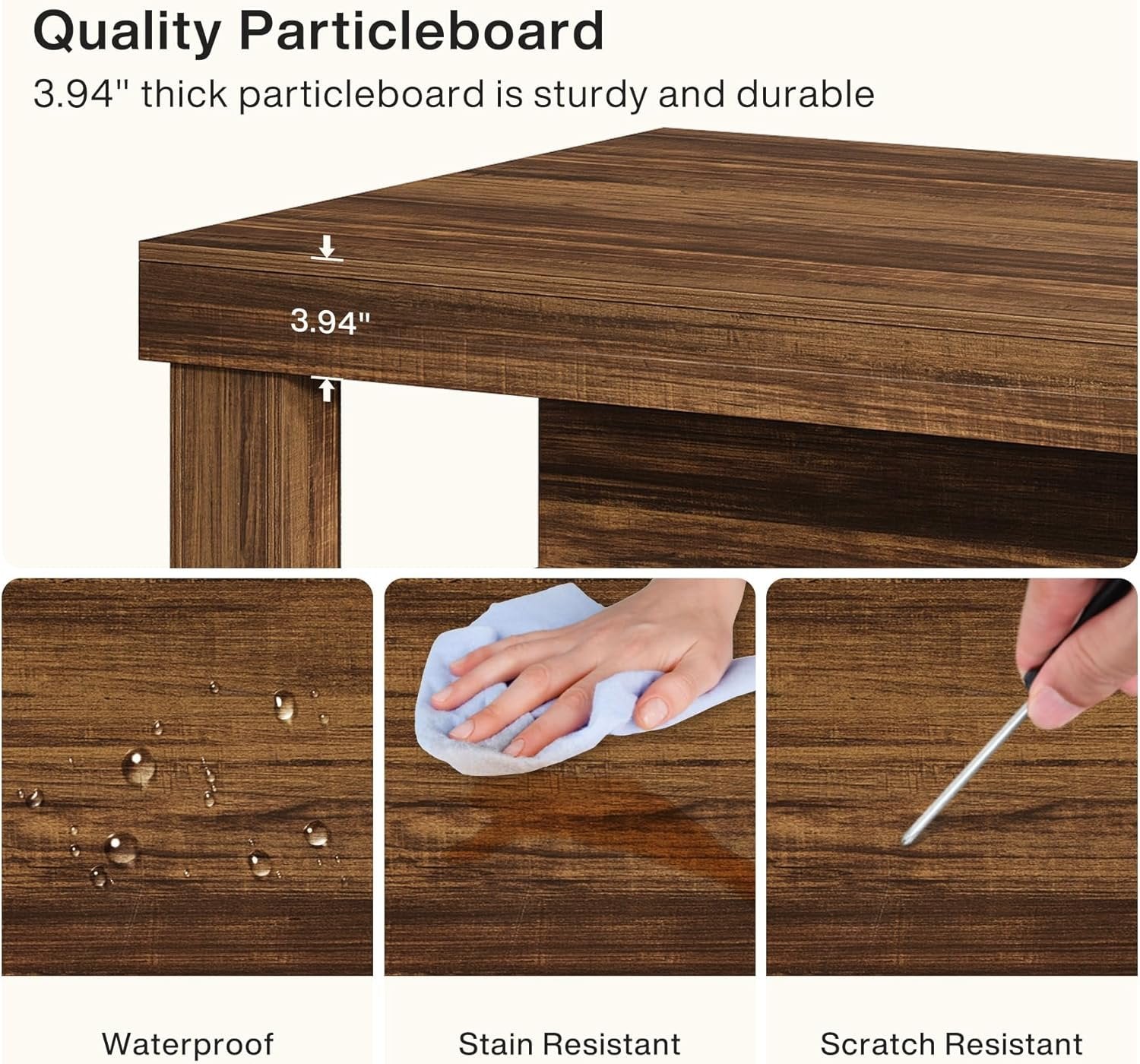 3-Tier Kitchen Island, 55" Width Kitchen Shelf with Large Worktop