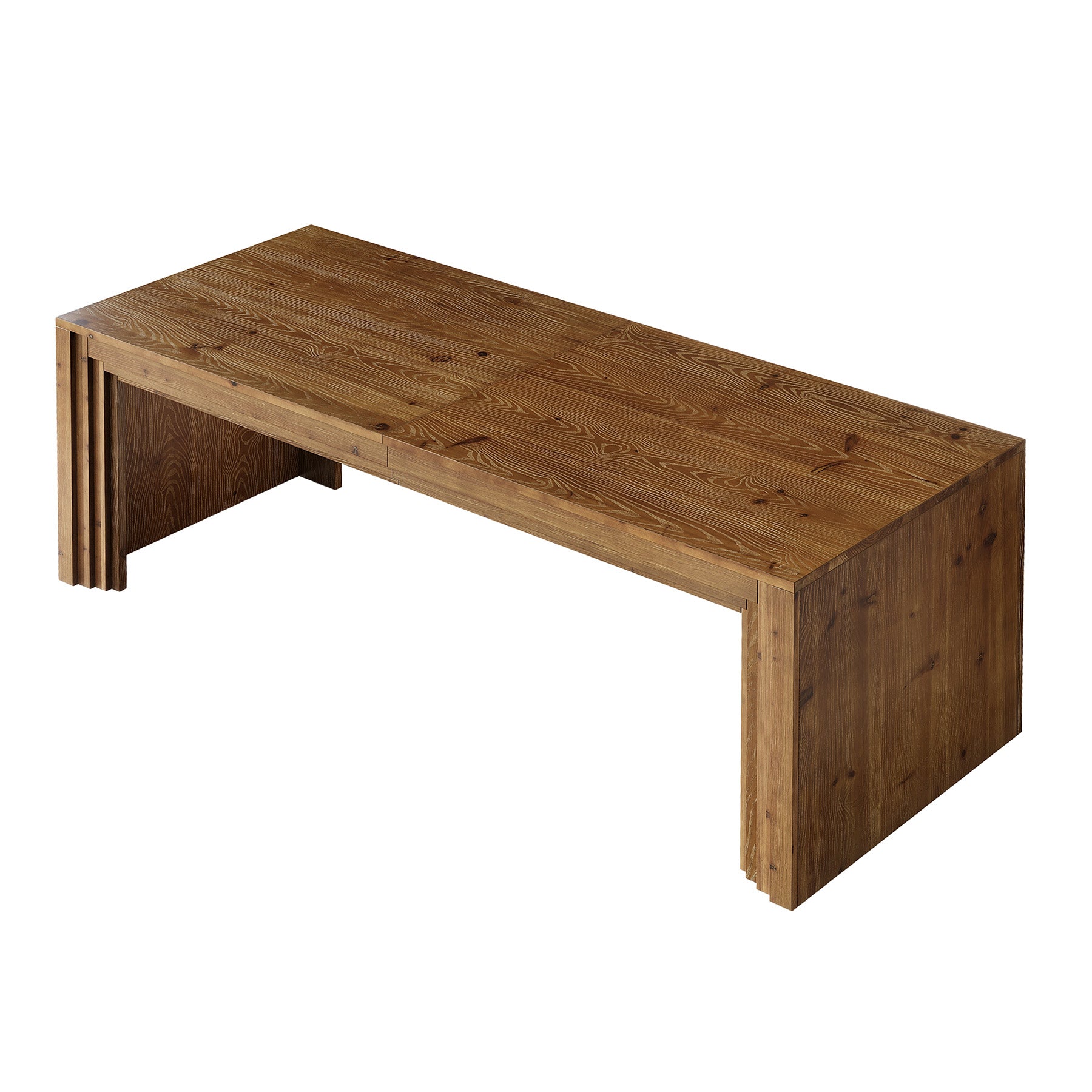 Solid Wood Dining Table for 6-10, 78.7" Rectangular Kitchen Table for Dining Room