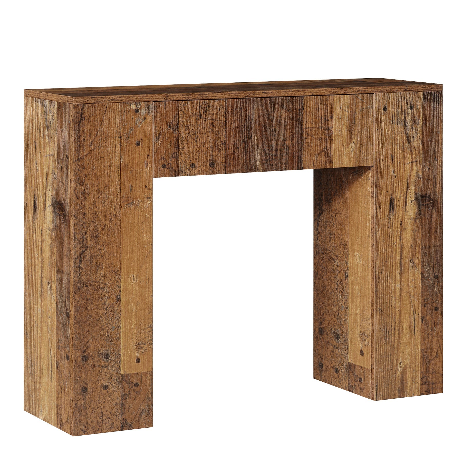 39" Console Table, Rustic Sofa Entryway Table Foyer Table with Drawer Tribesigns