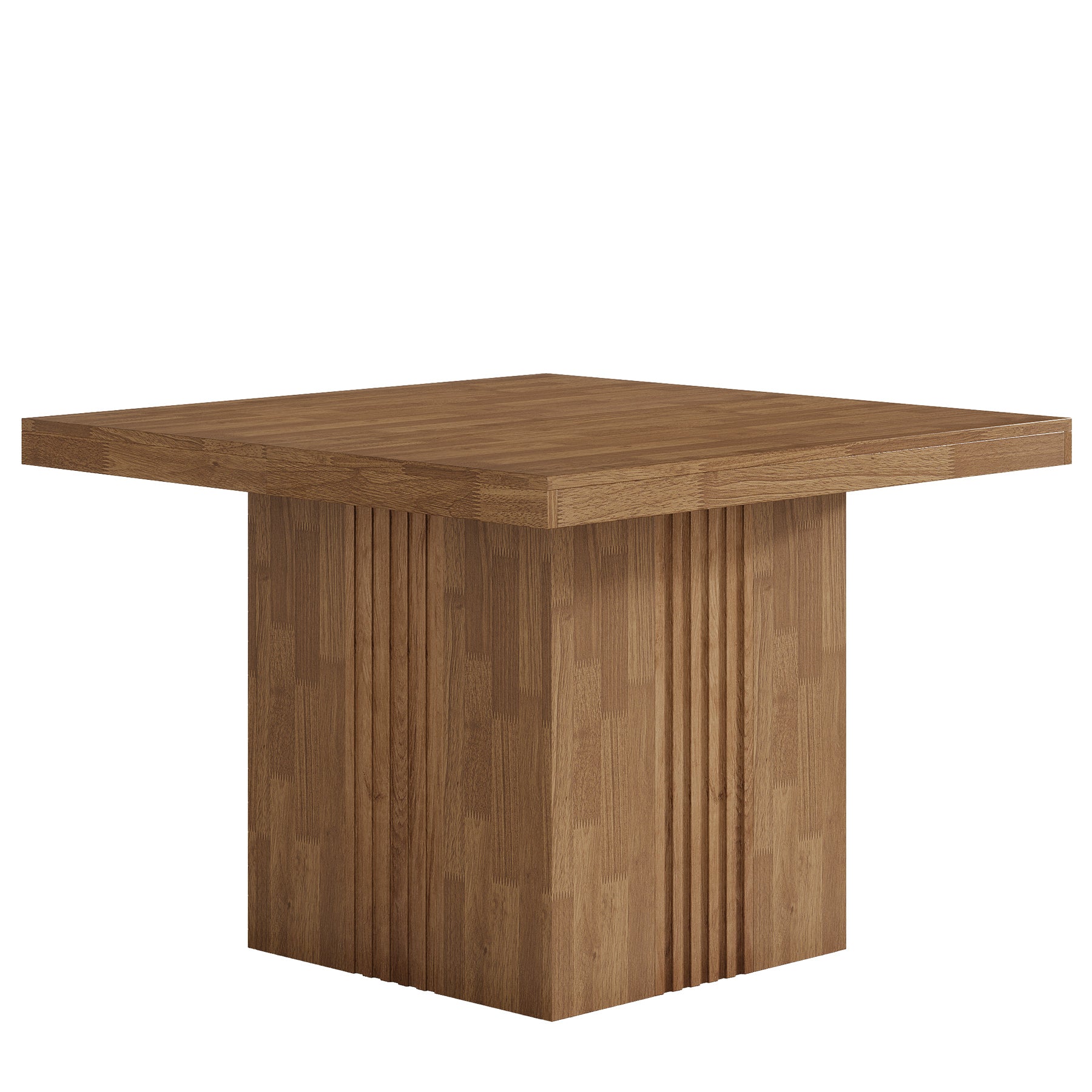 39" Dining Table, Farmhouse Square Kitchen Dinner Table for 4