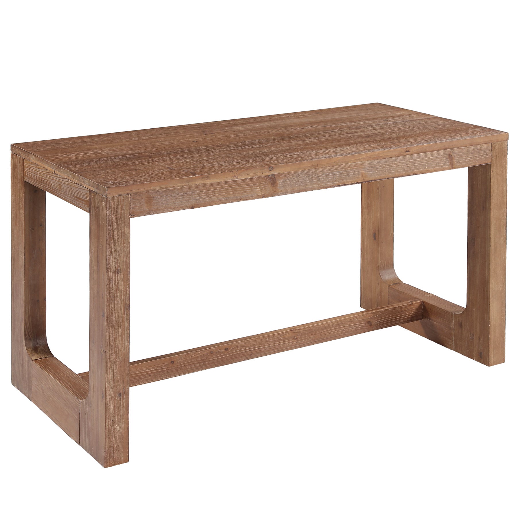 63" Solid Wood Kitchen Island, Dining Room Table with Sturdy Construction