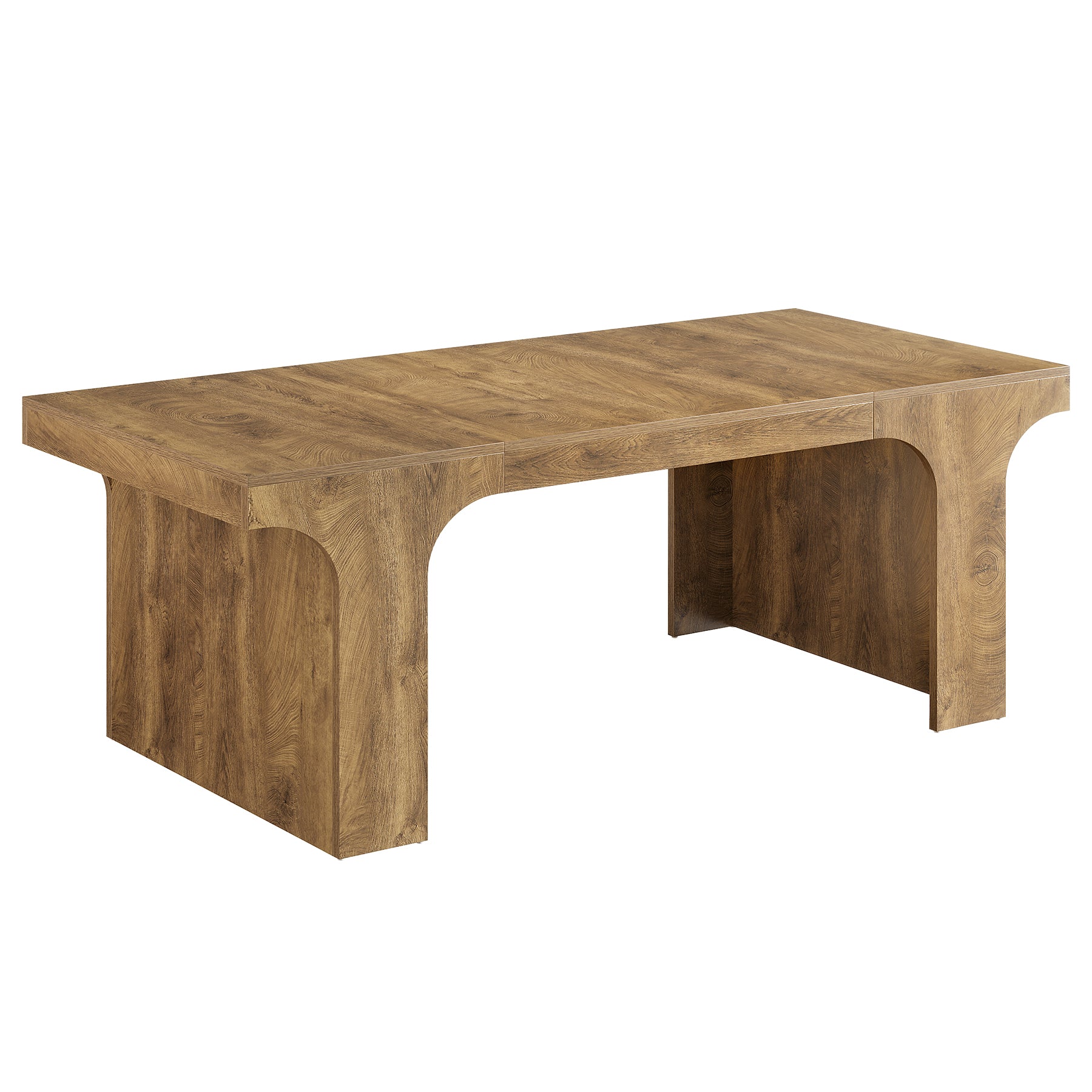 Farmhouse Dining Table, 70.87" Rectangular Kitchen Dining Table for 6-8 People