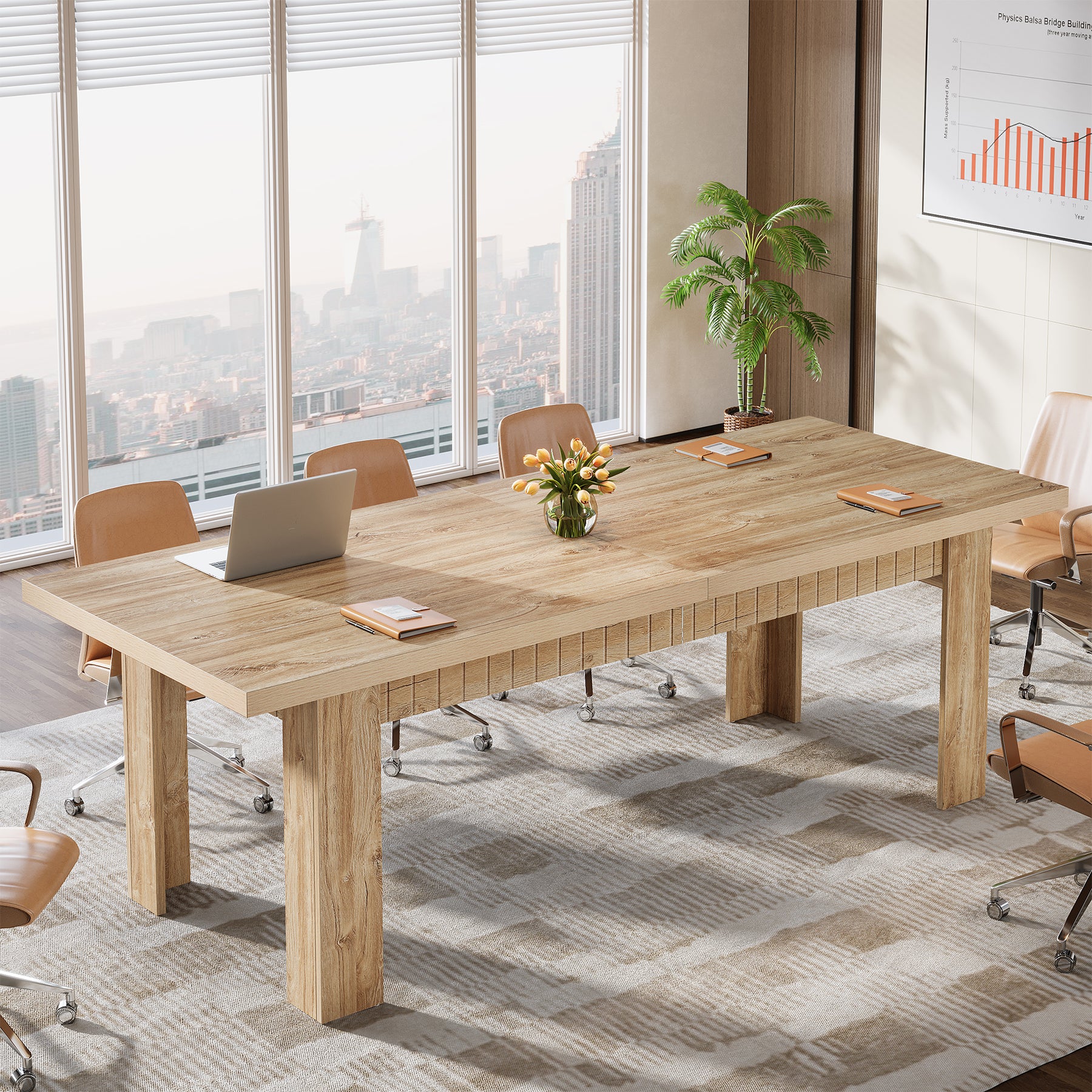 79" Two Person Desk, Large Double Computer Desk for Home Office