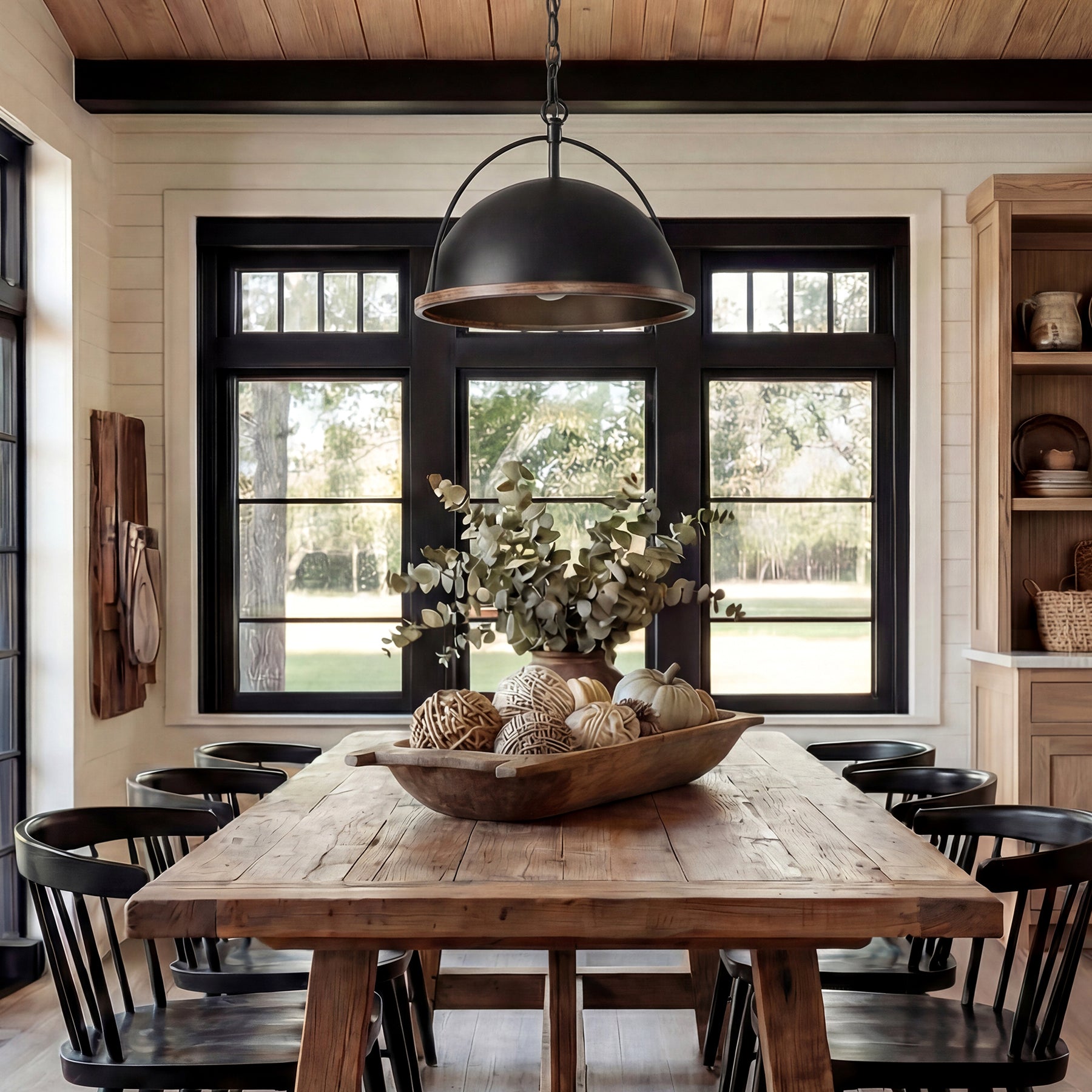 13" Pendant Lights, 1-Light Industrial Ceiling Lights With Adjustable Height