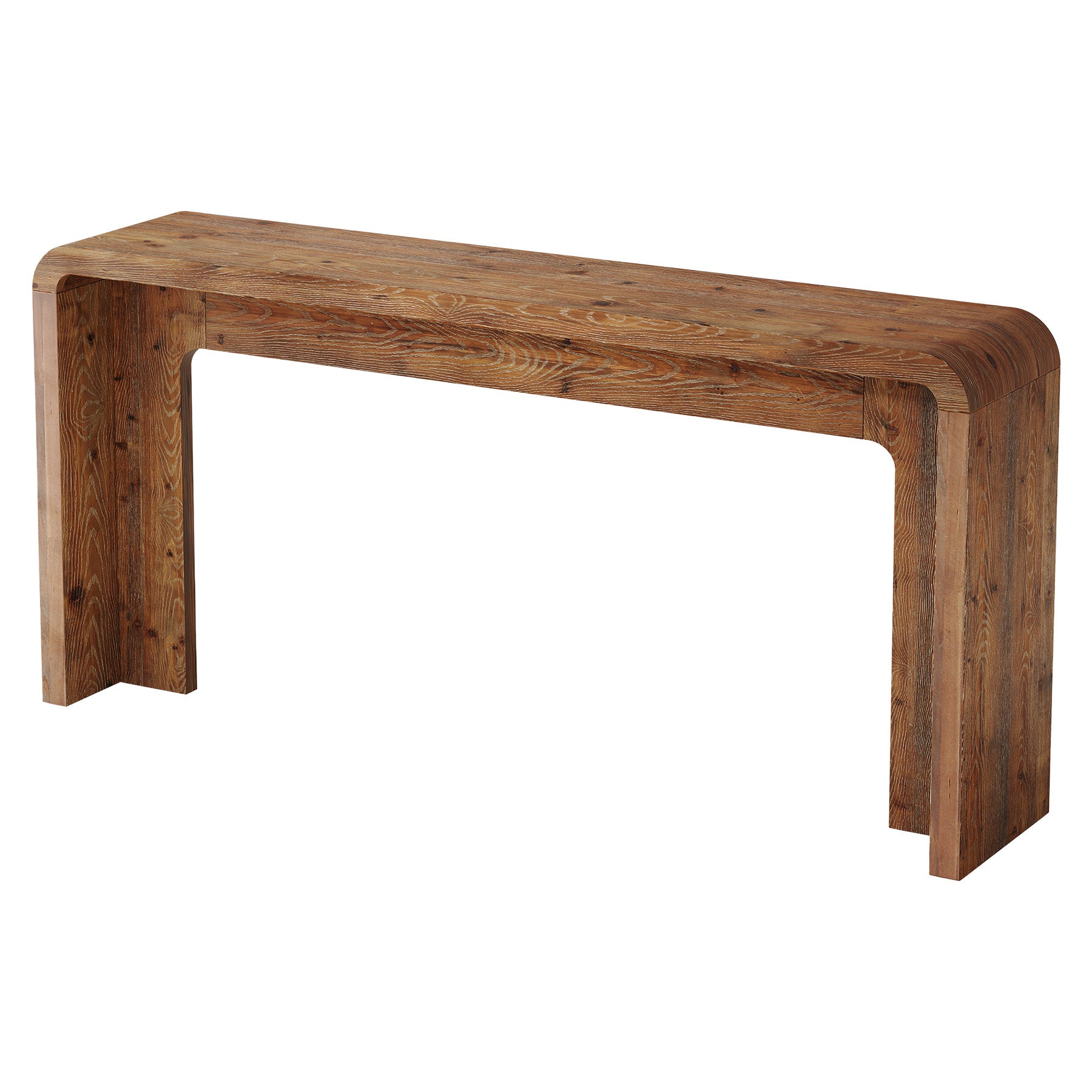63" Solid Wood Console Table, Narrow Farmhouse Entryway & Sofa Table for Behind Couch or Hallway