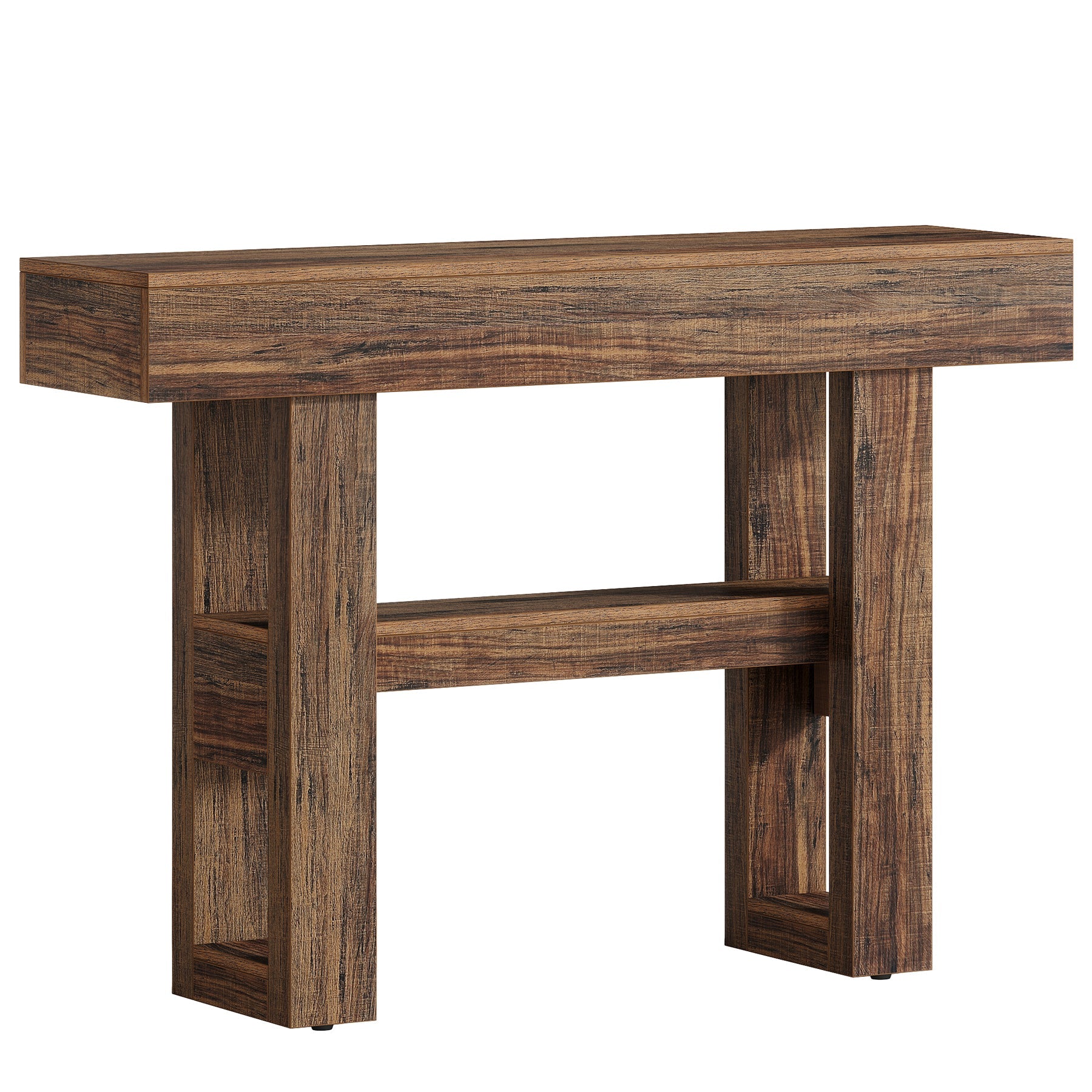 41.3" Console Table, 2 - Tier Narrow Sofa Entryway Table with Storage Tribesigns