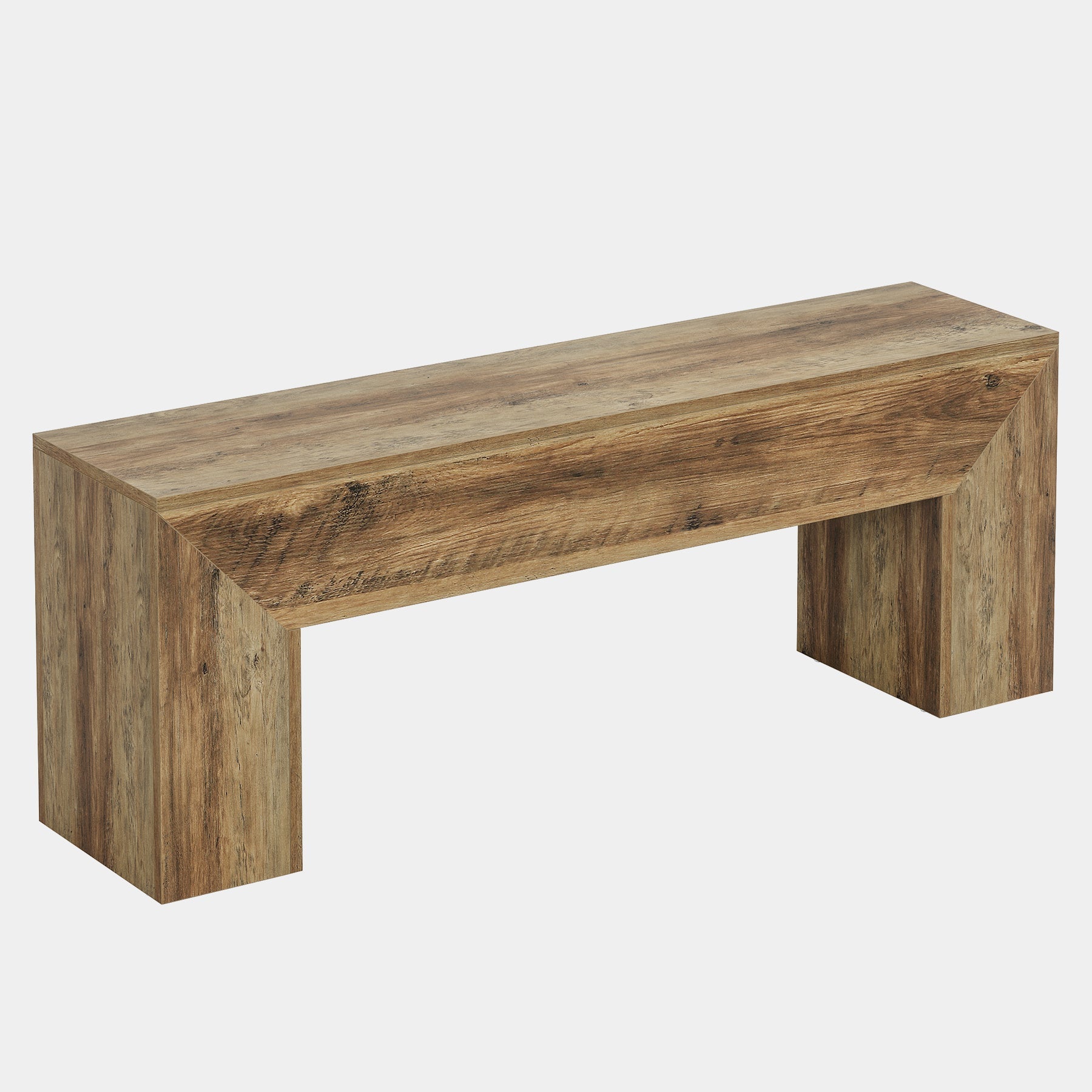 White background image of Tribesigns's 47" Dining Bench, Farmhouse Entryway Bench End of Bed Bench.