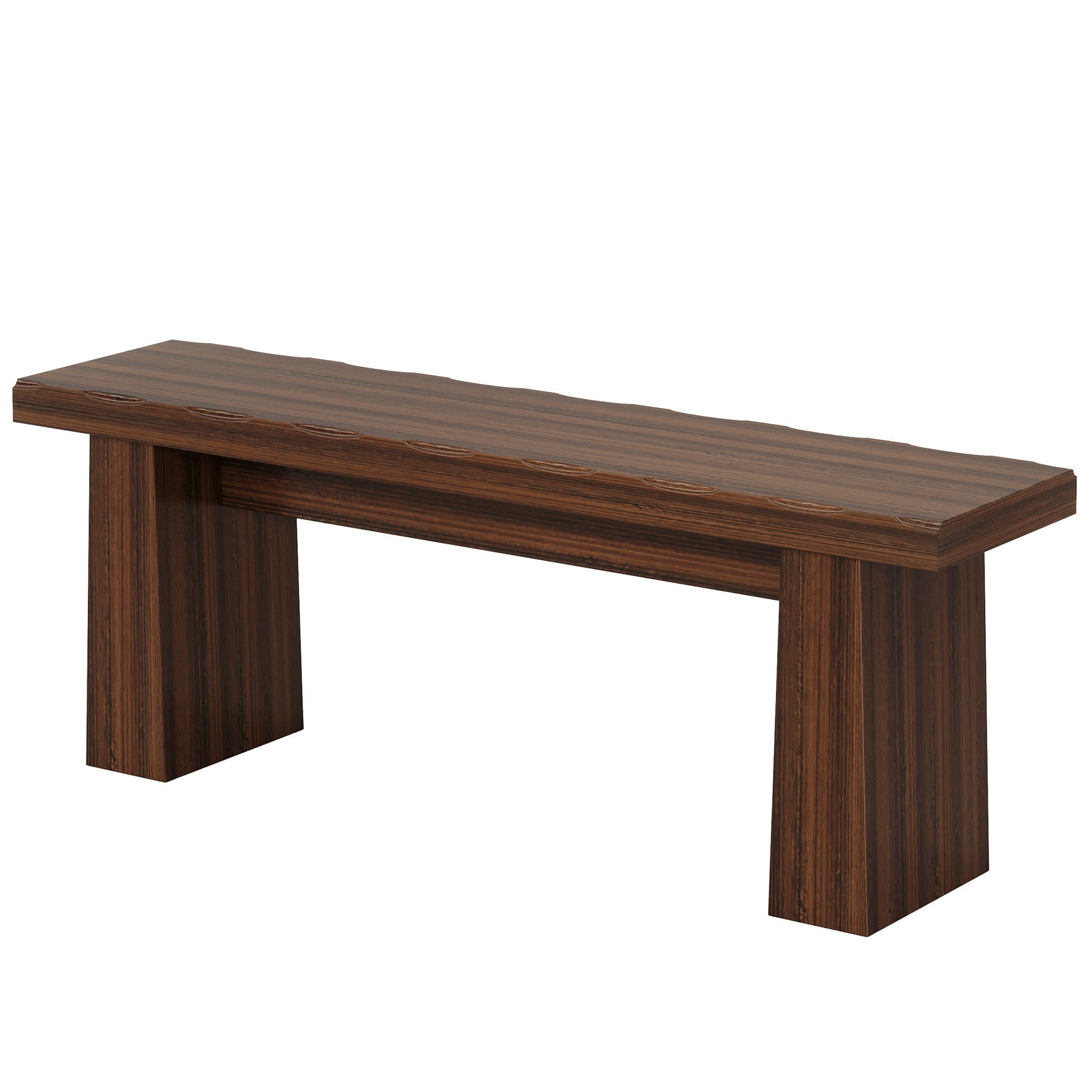 47" Entryway Bench, Wooden Dining Table Bench End of Bed Bench Tribesigns